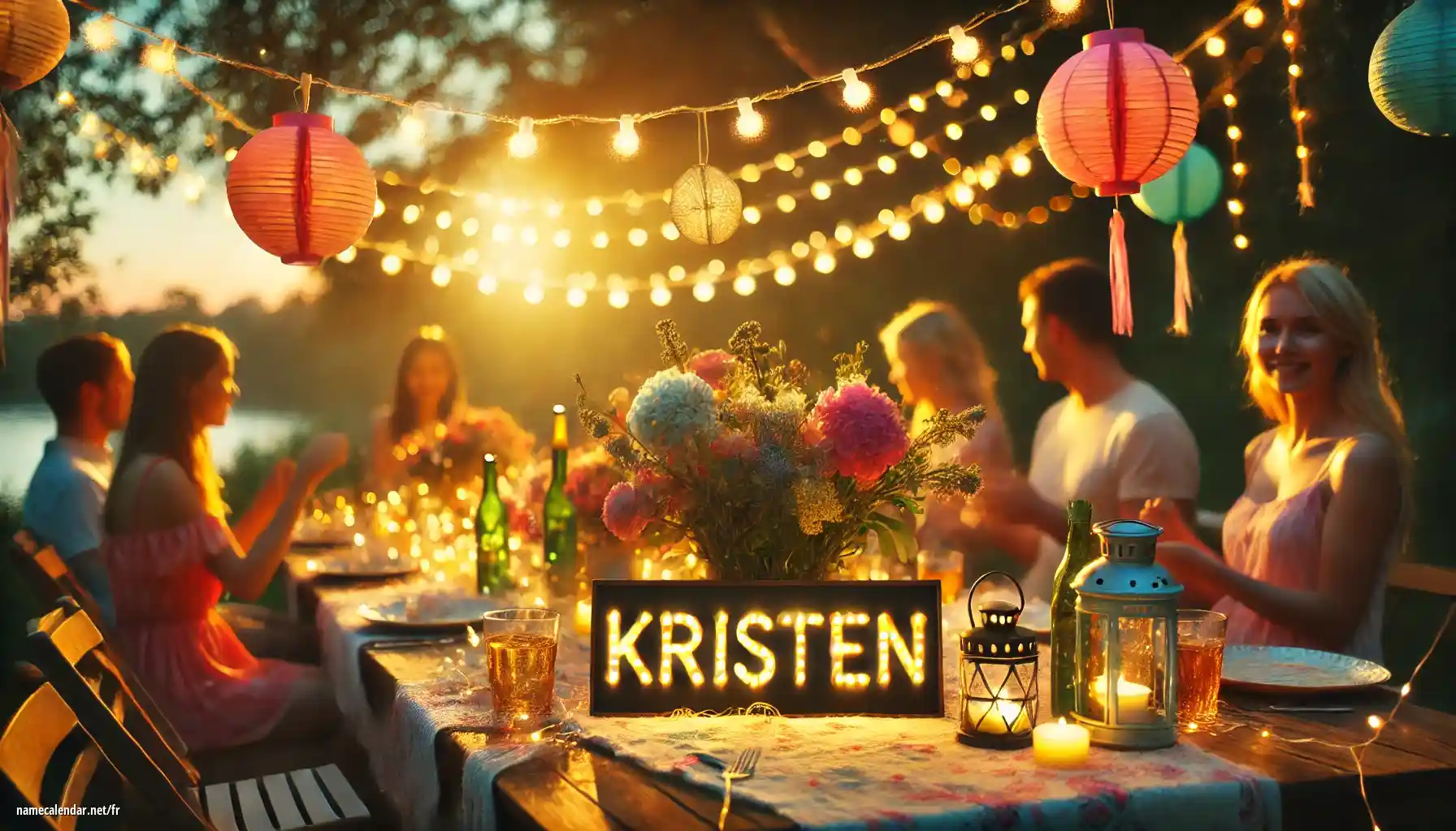 Célébration du jour du nom et du nom - Kristen