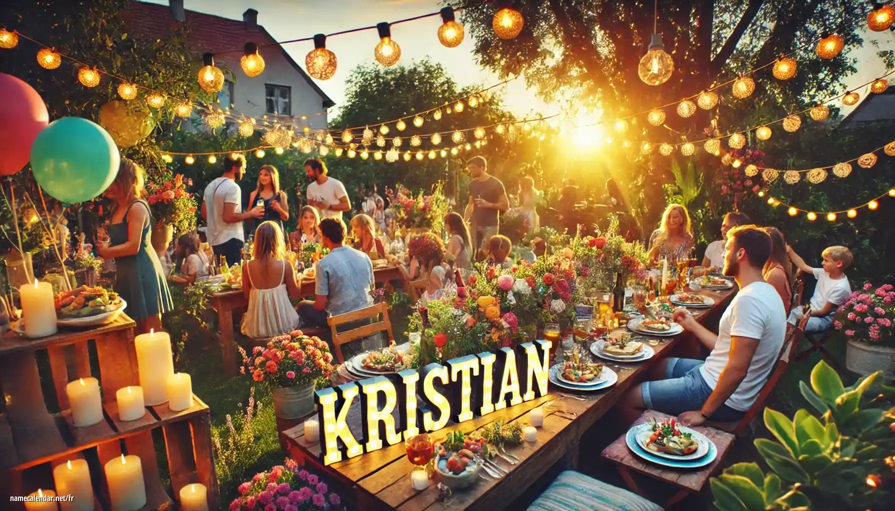 Célébration du jour du nom et du nom - Kristian