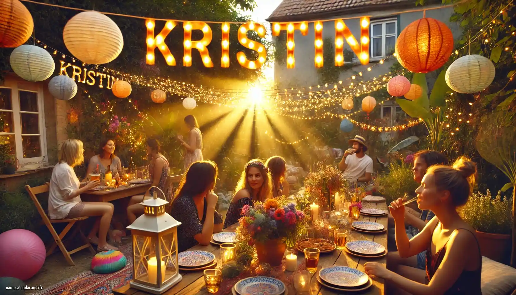 Célébration du jour du nom et du nom - Kristin