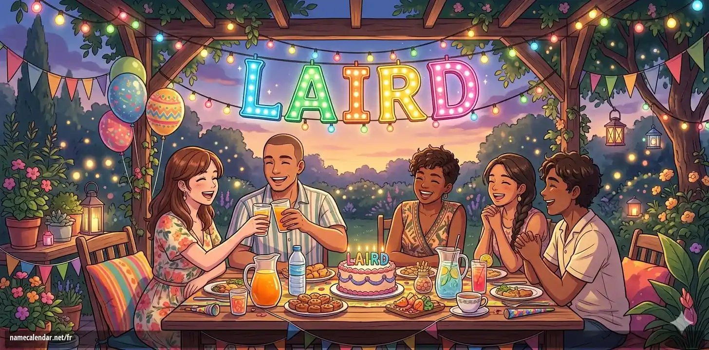 Célébration du jour du nom et du nom - Laird