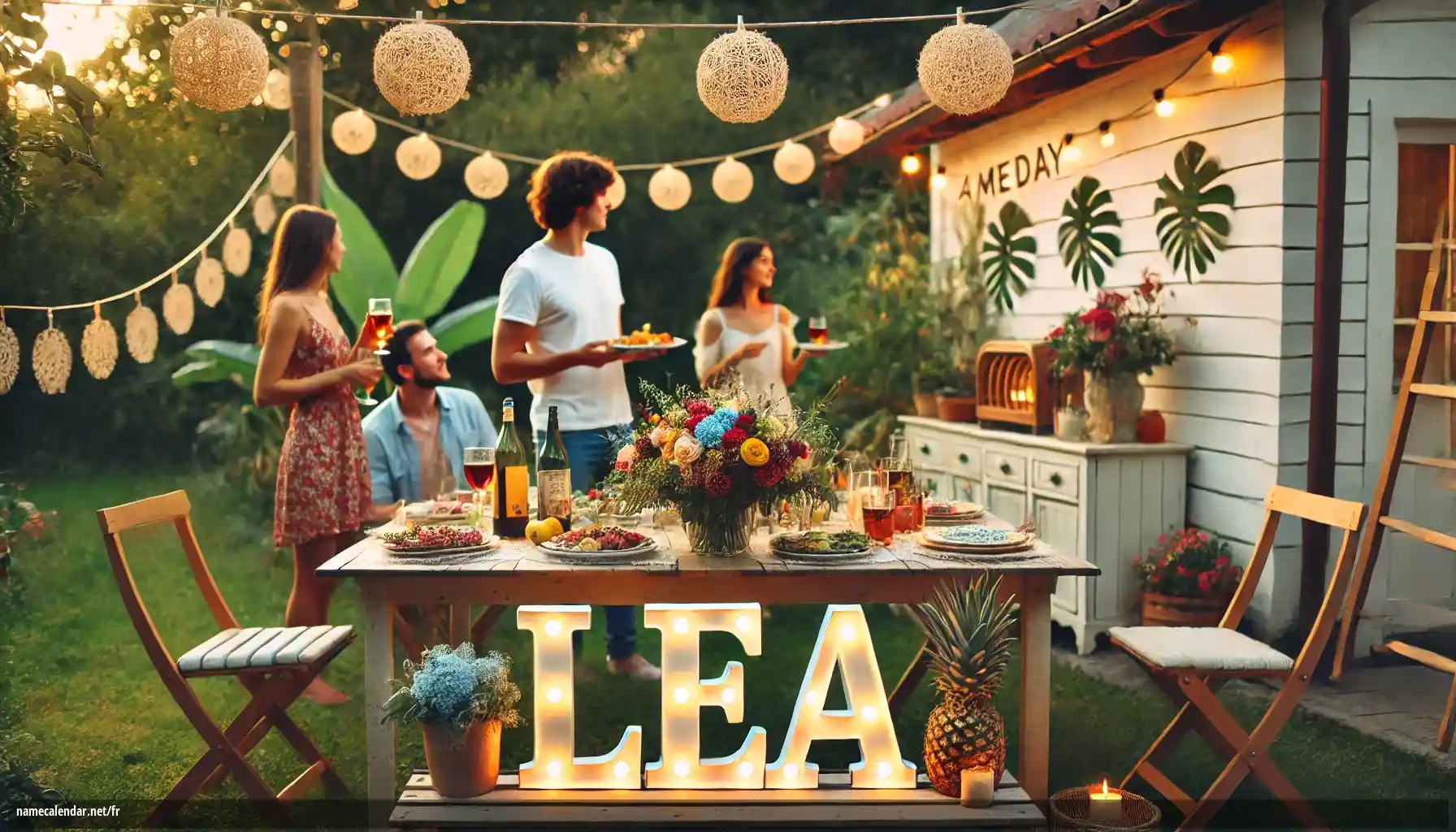 Célébration du jour du nom et du nom - Lea