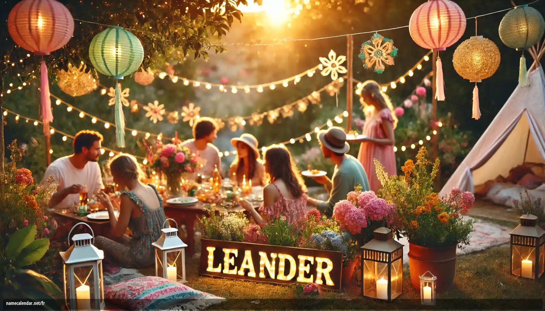 Célébration du jour du nom et du nom - Leander