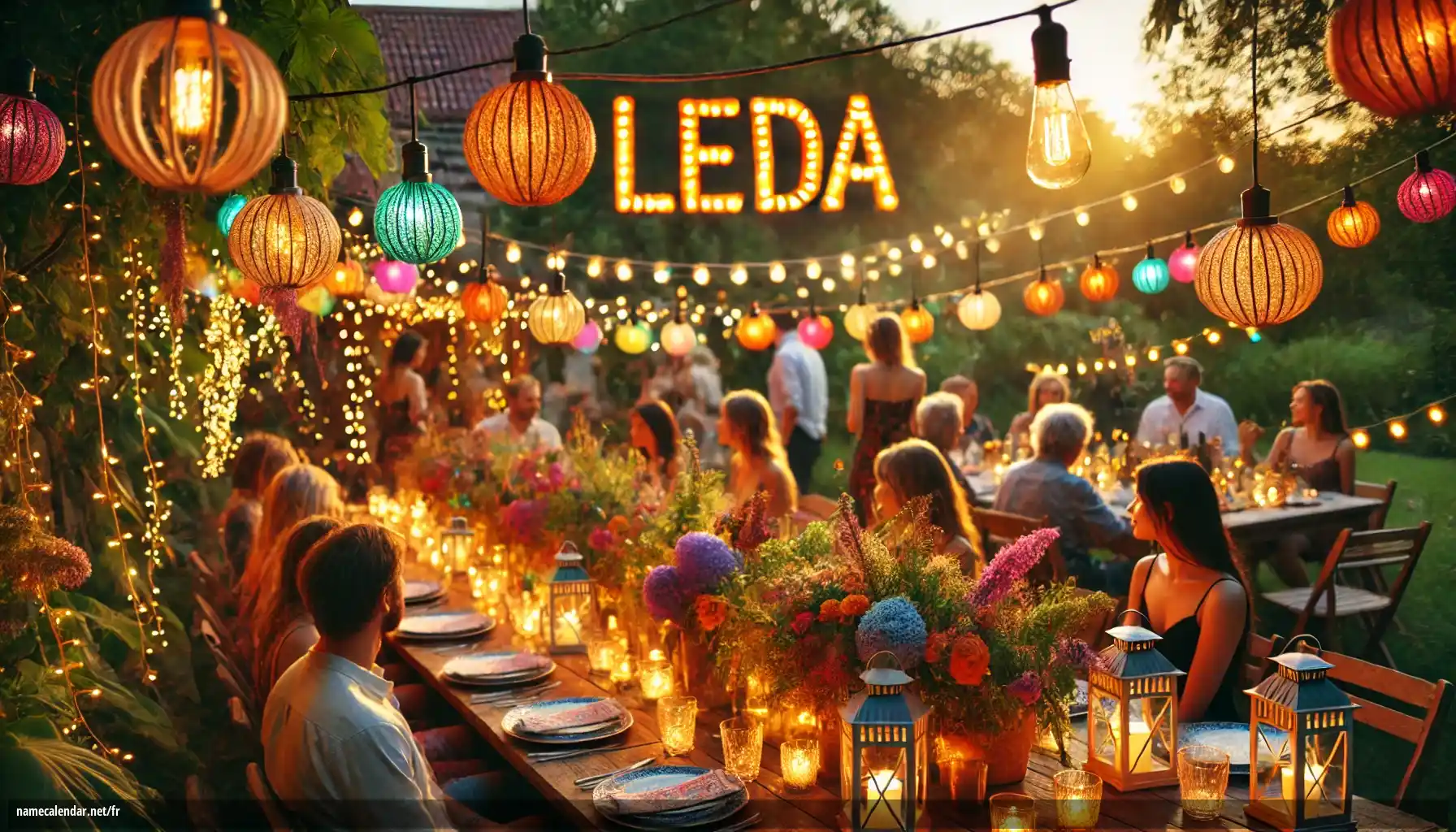 Célébration du jour du nom et du nom - Leda