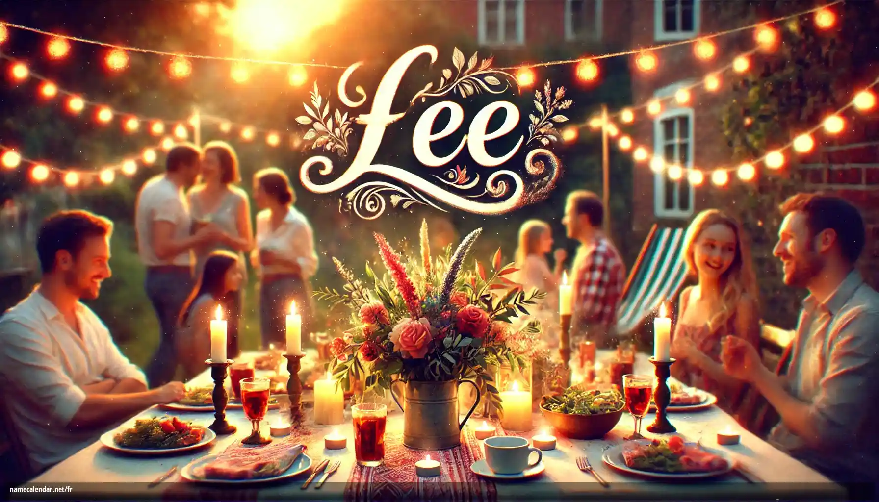 Célébration du jour du nom et du nom - Lee