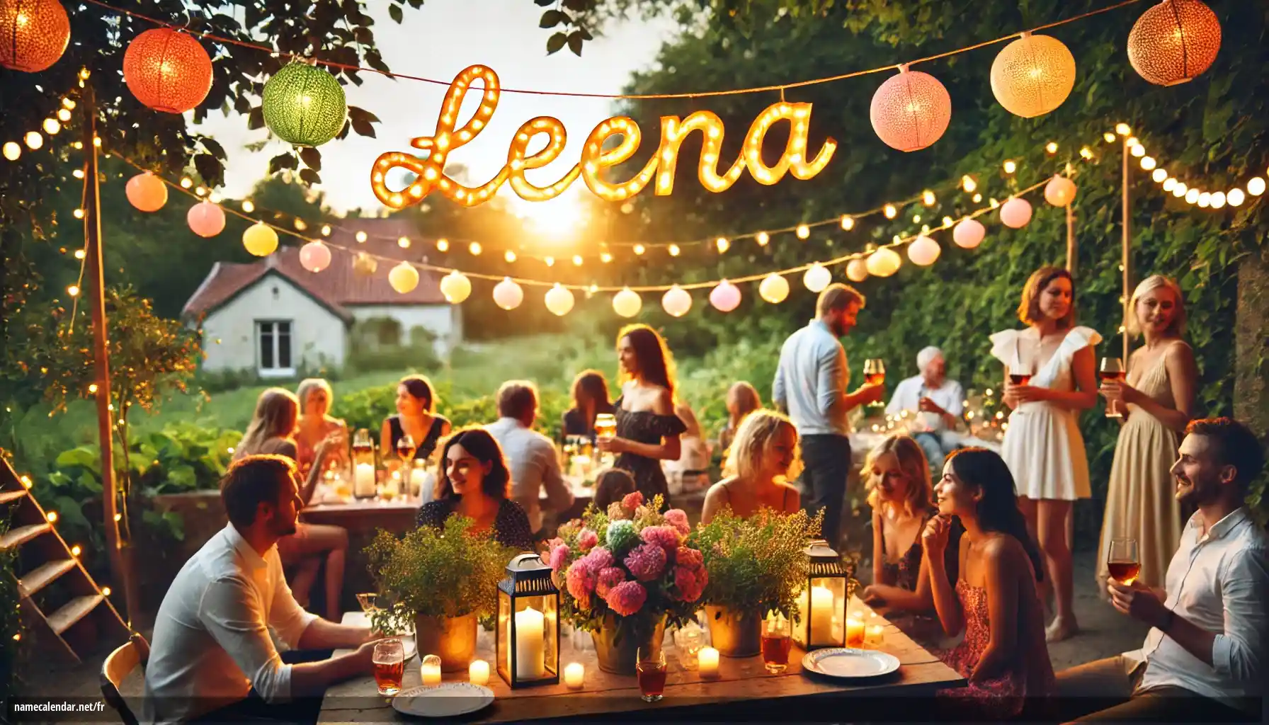 Célébration du jour du nom et du nom - Leena