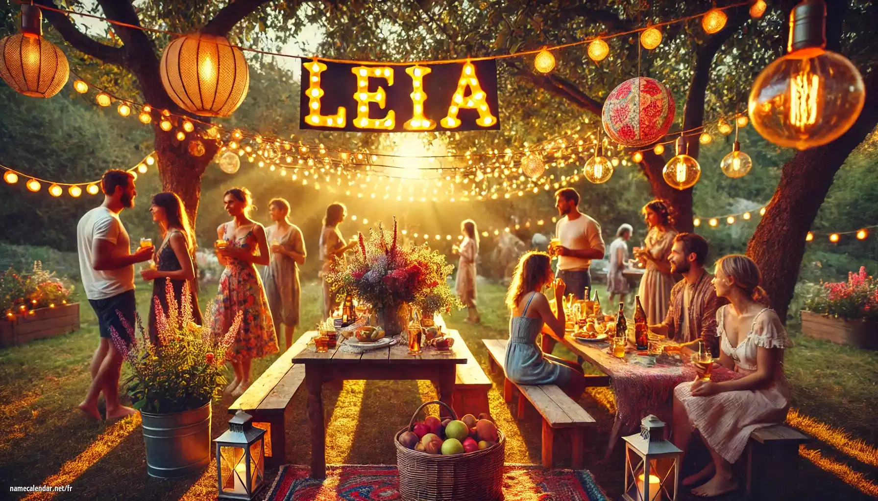 Célébration du jour du nom et du nom - Leia