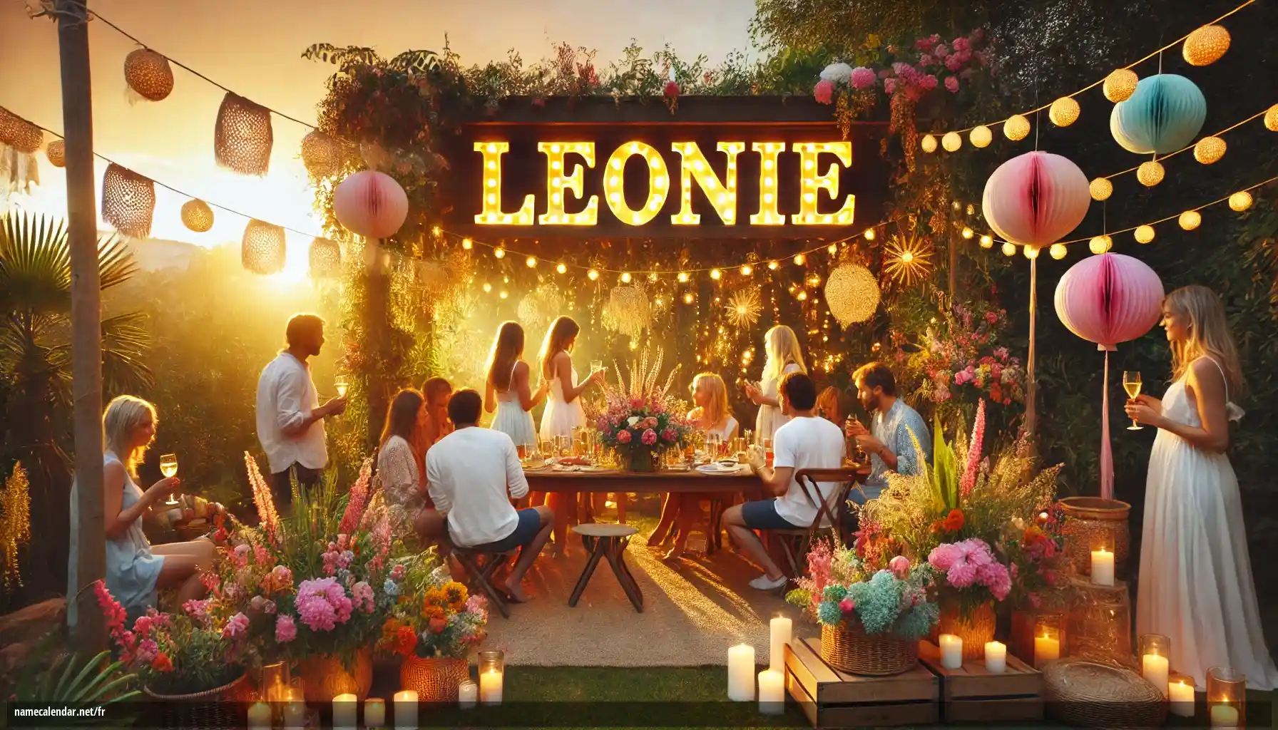 Célébration du jour du nom et du nom - Leonie