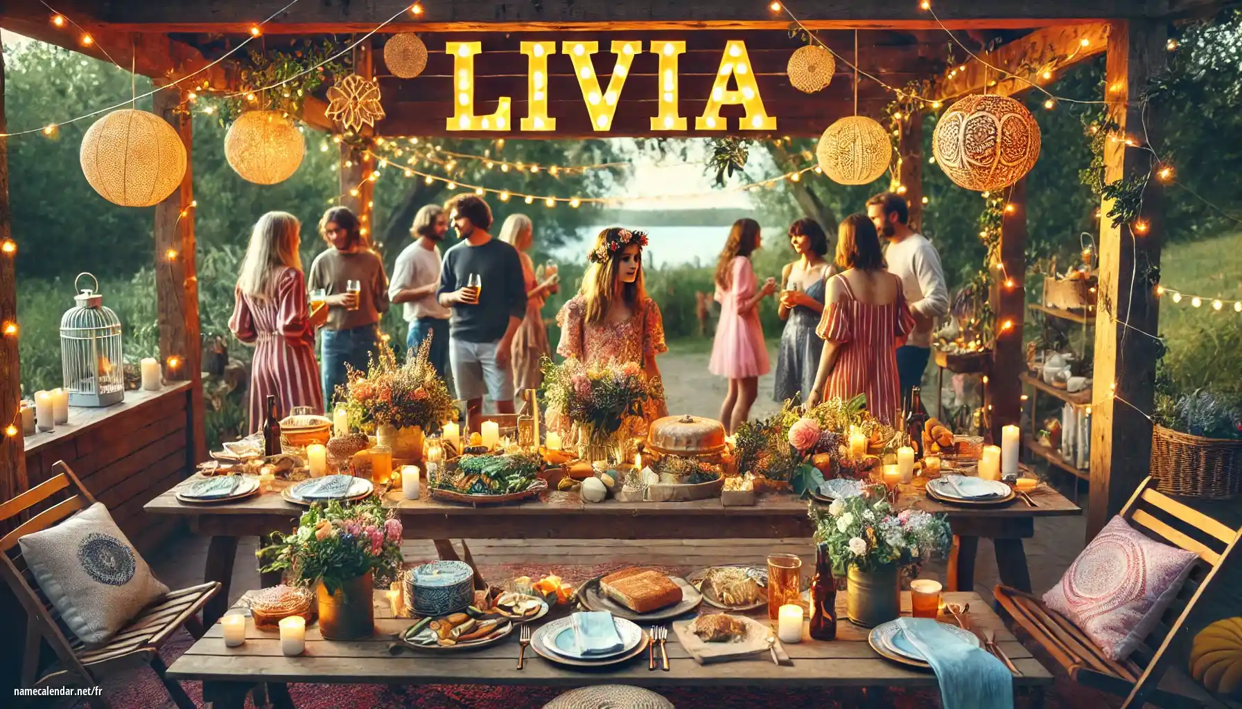 Célébration du jour du nom et du nom - Livia