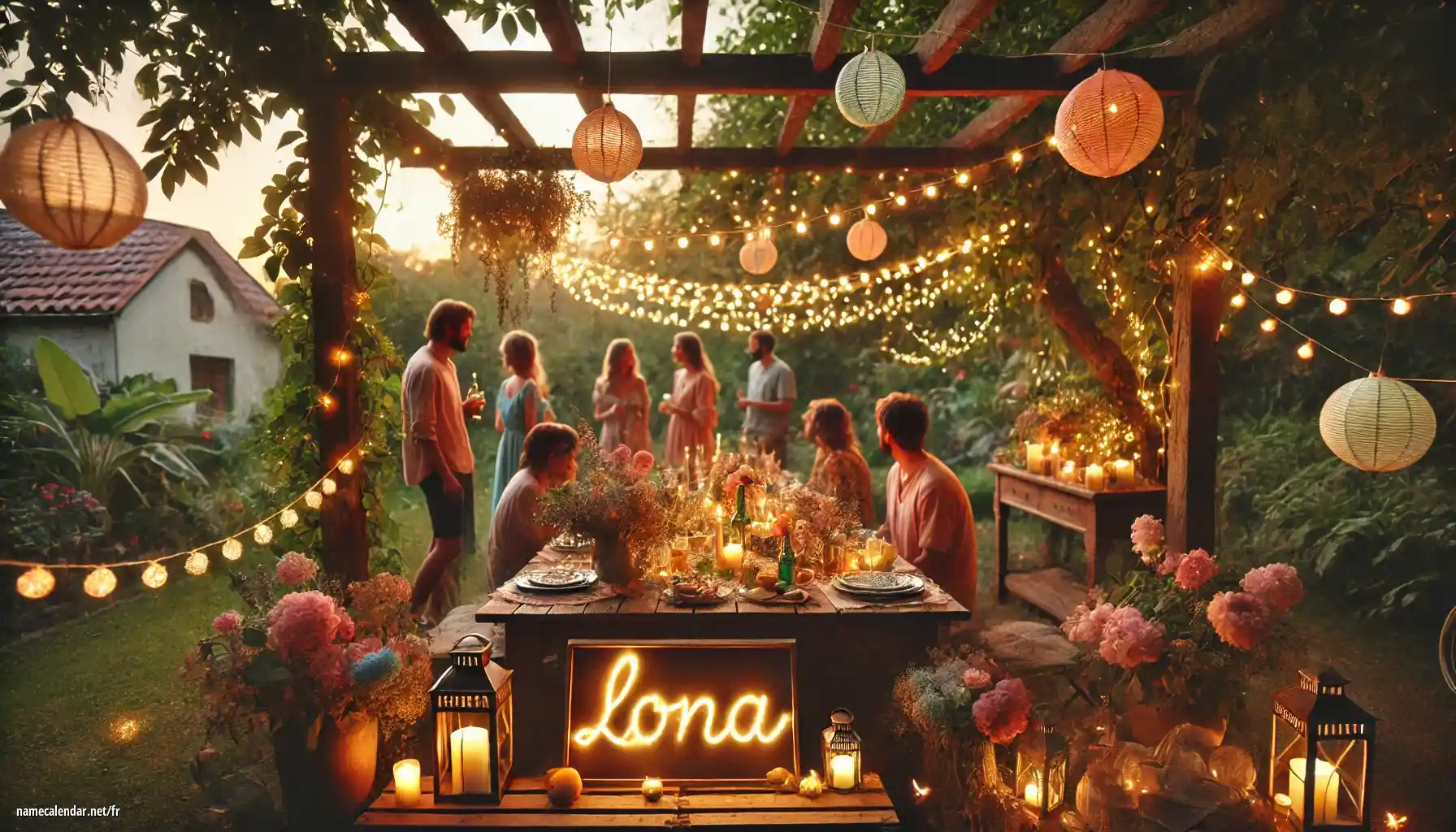 Célébration du jour du nom et du nom - Lona