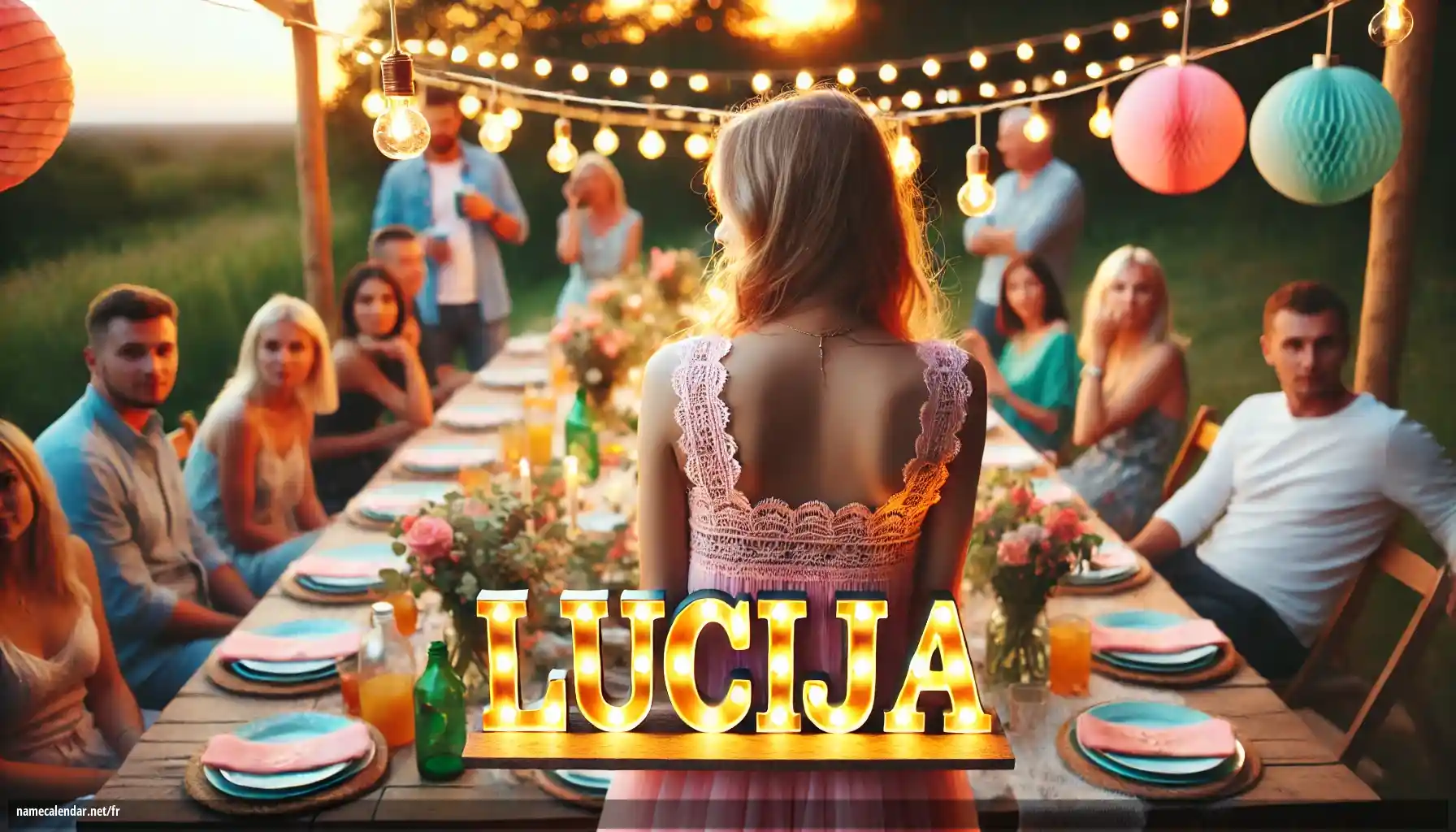 Célébration du jour du nom et du nom - Lucija