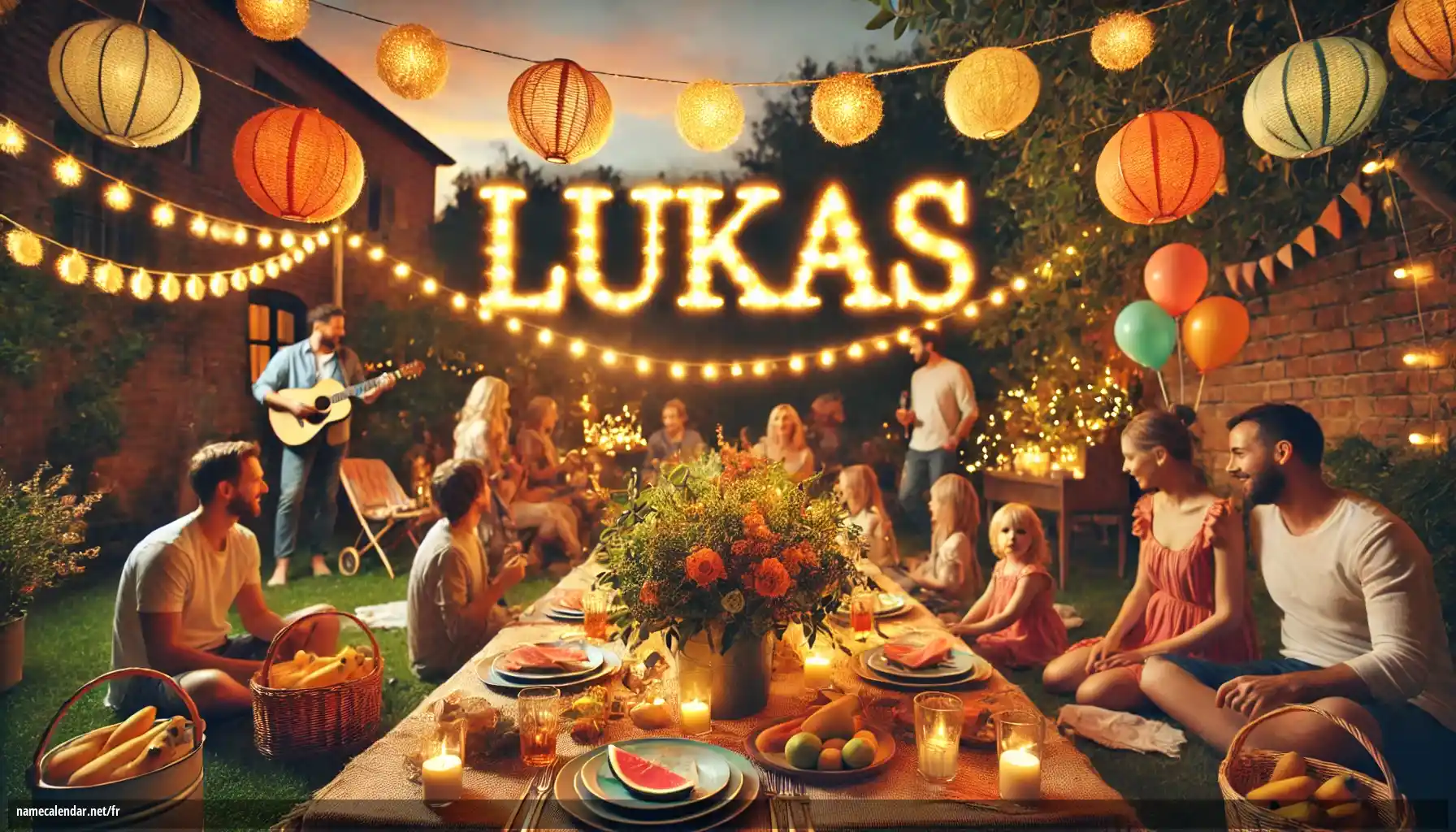 Célébration du jour du nom et du nom - Lukáš