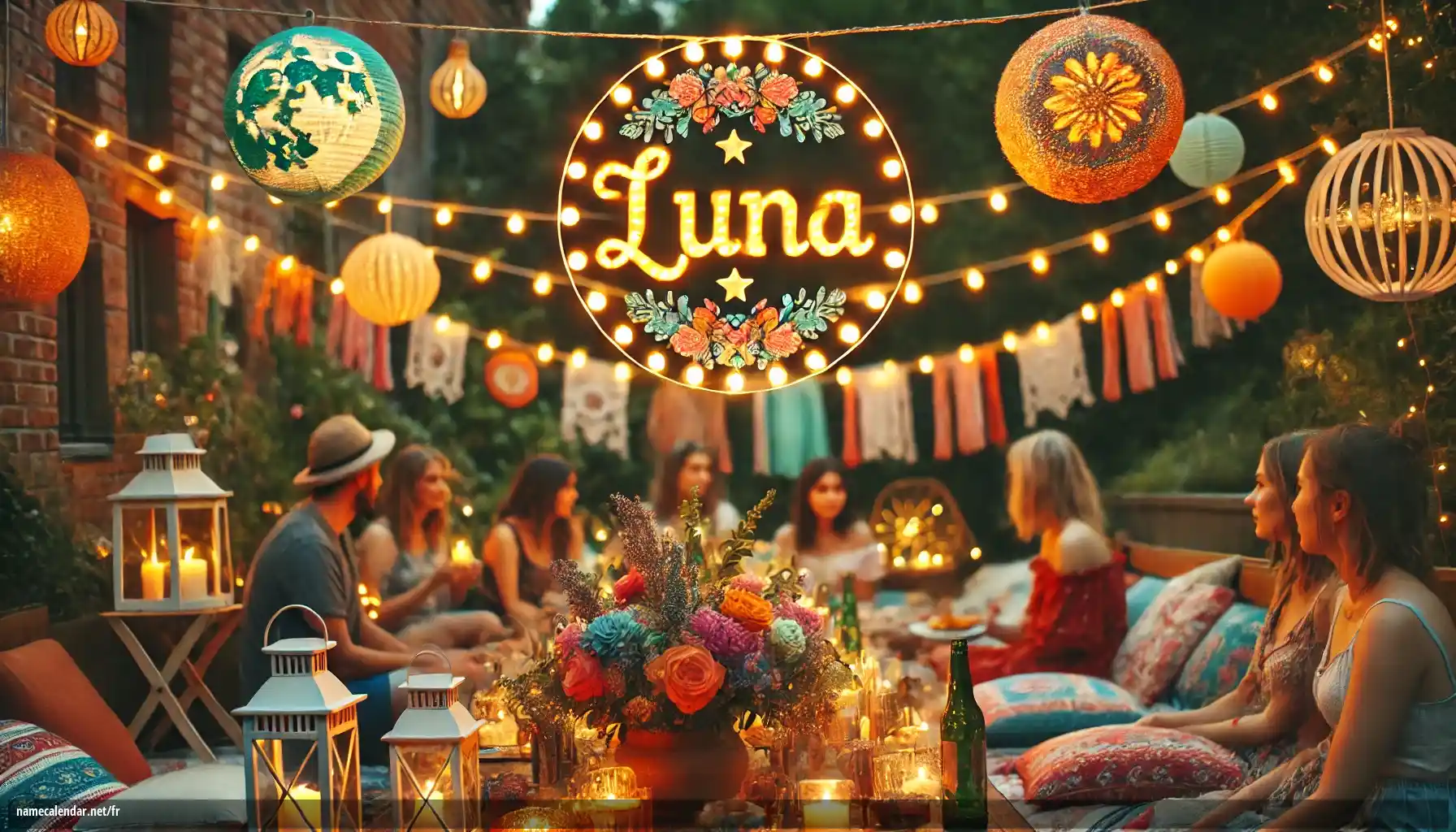 Célébration du jour du nom et du nom - Luna