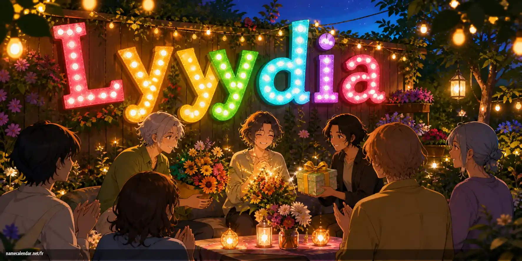 Célébration du jour du nom et du nom - Lyydia