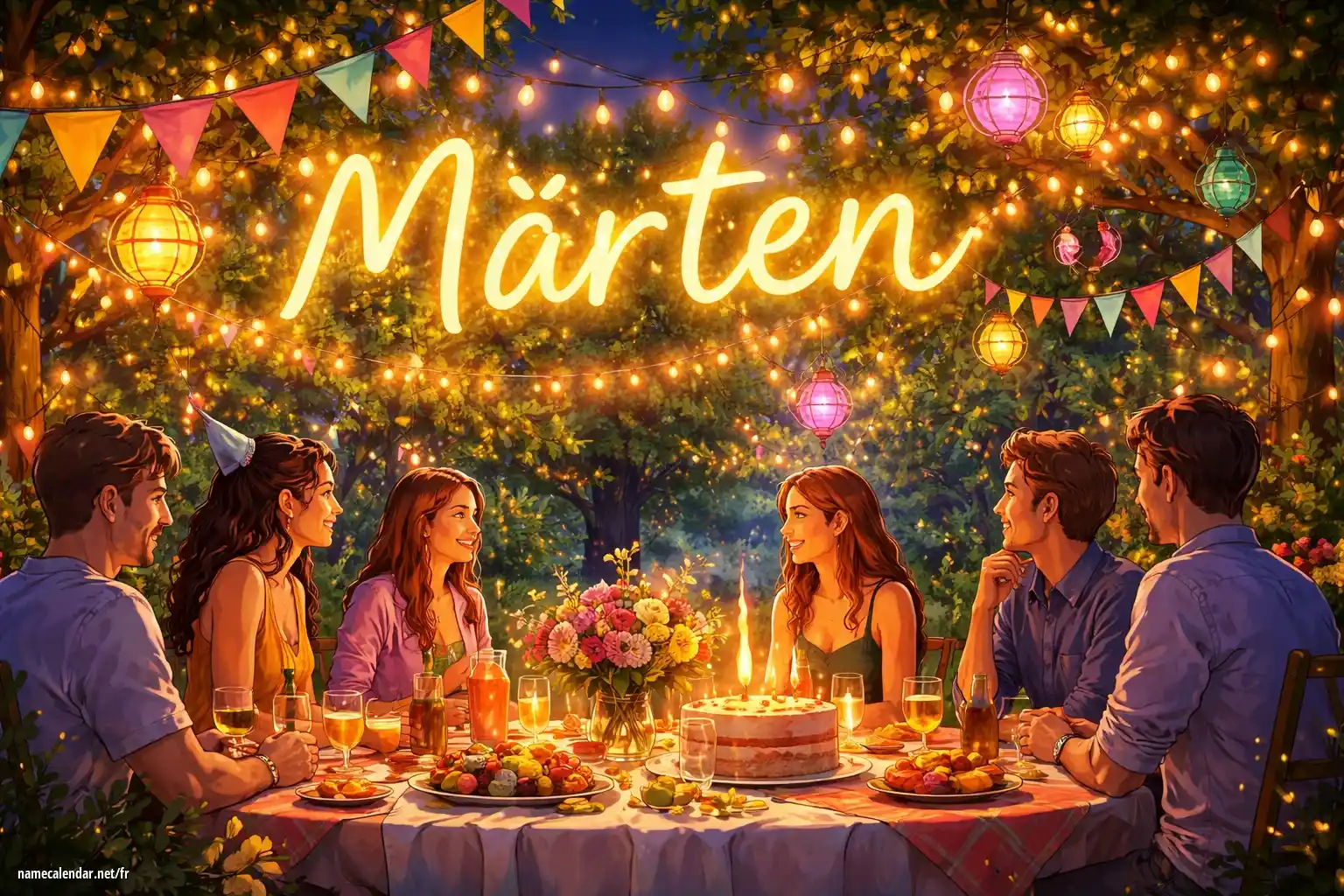 Célébration du jour du nom et du nom - Märten