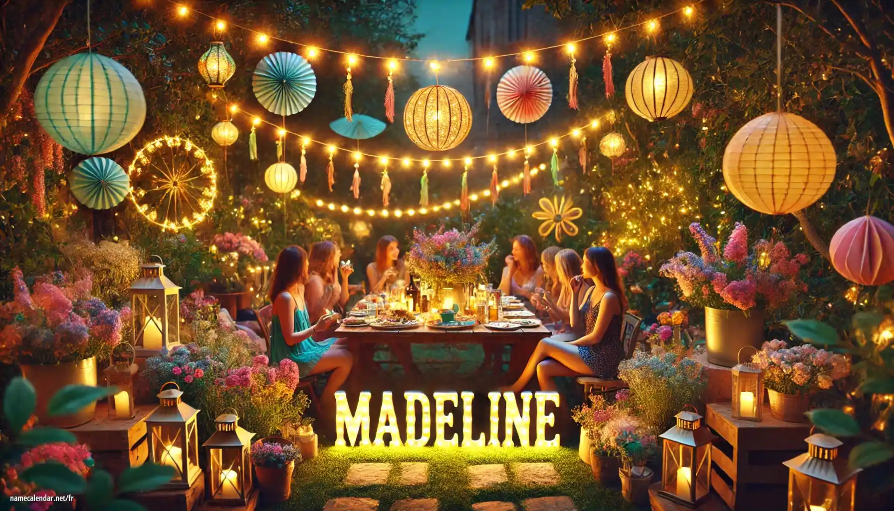 Célébration du jour du nom et du nom - Madeline