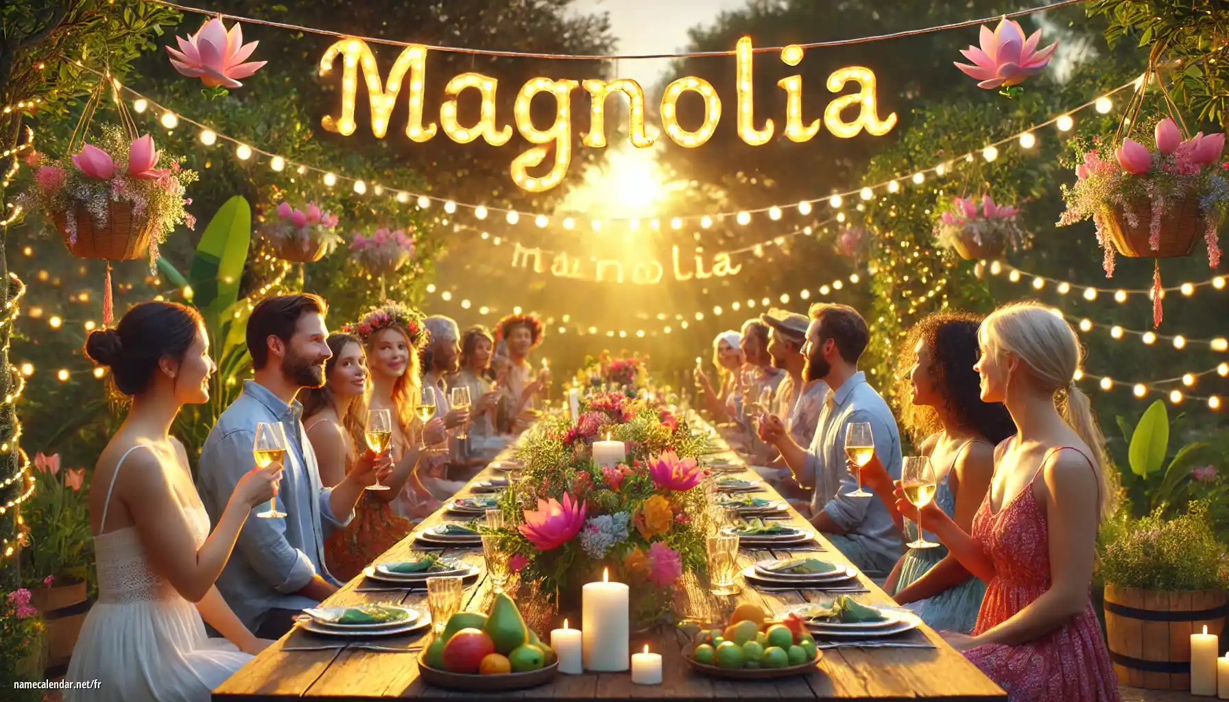 Célébration du jour du nom et du nom - Magnolia