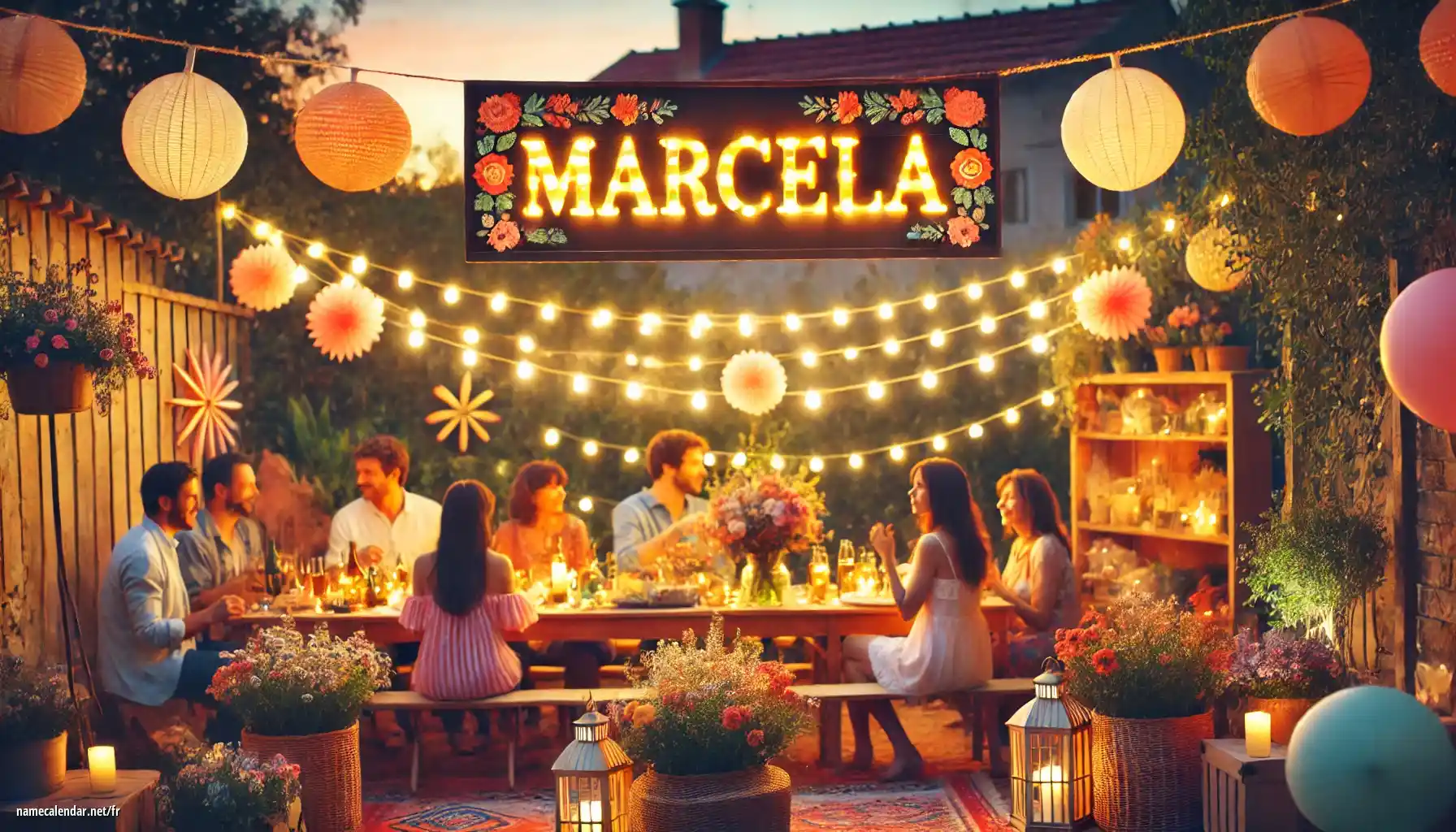 Célébration du jour du nom et du nom - Marcela