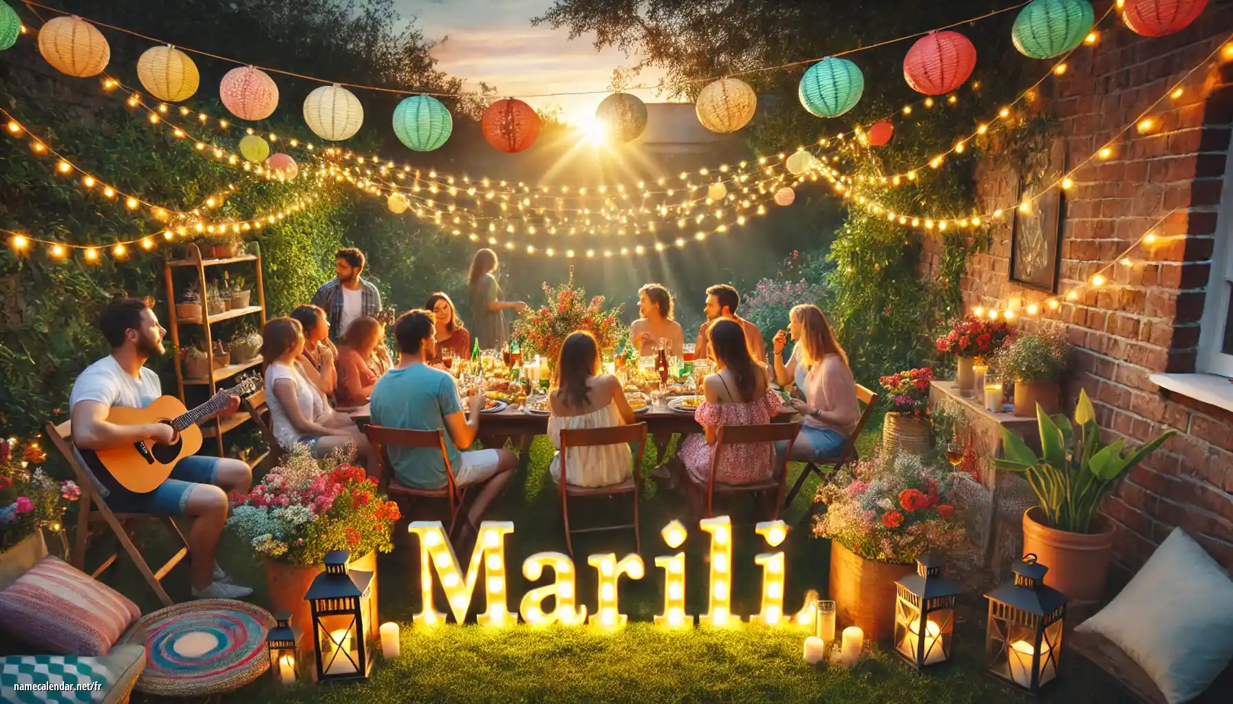 Célébration du jour du nom et du nom - Marili