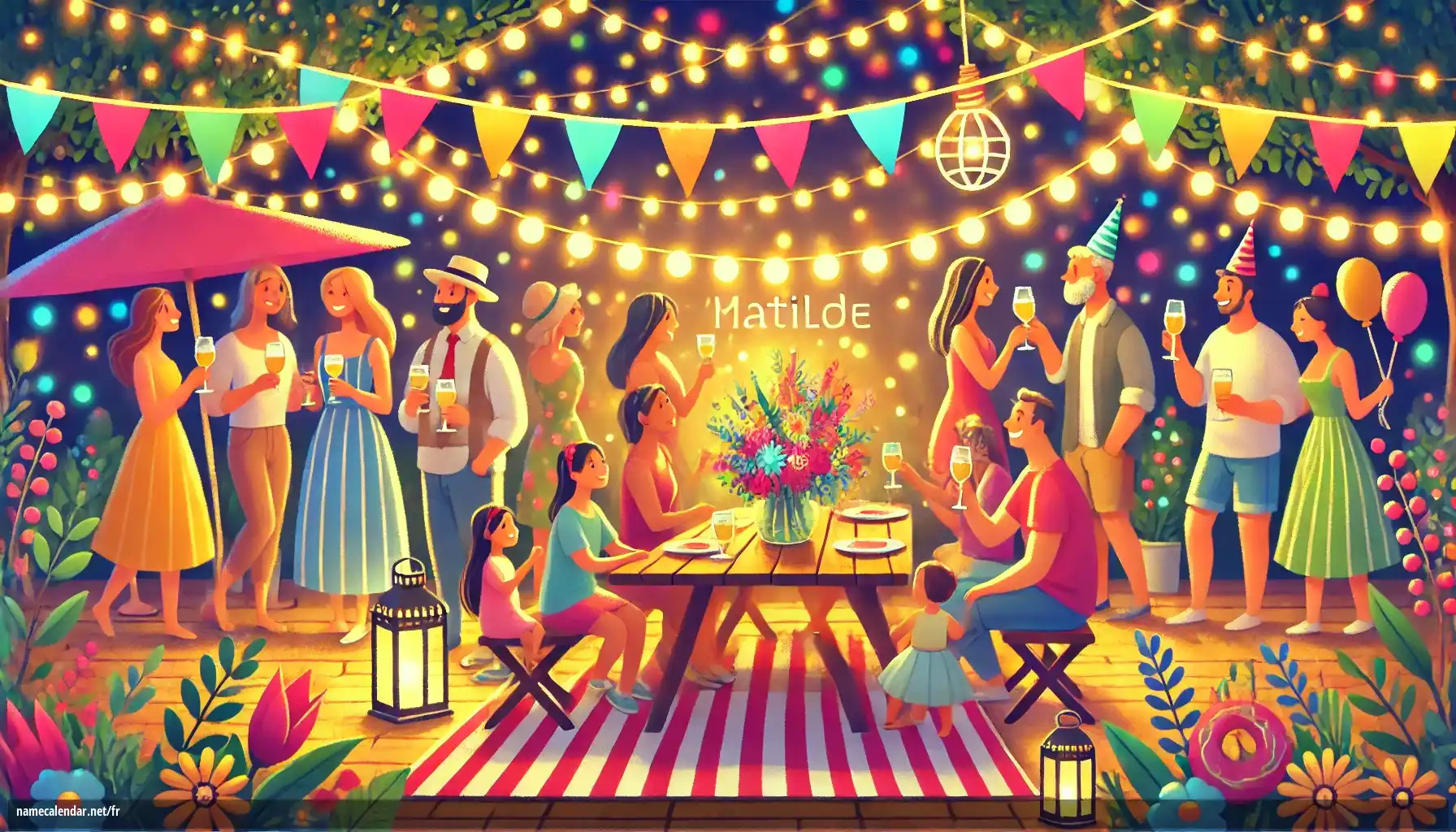 Célébration du jour du nom et du nom - Matilde
