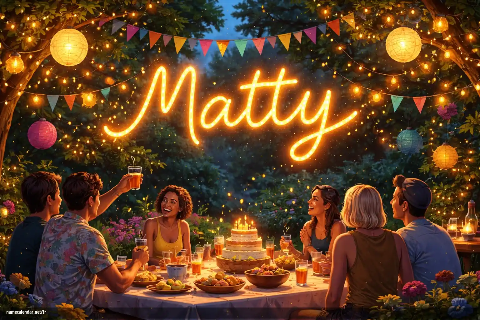 Célébration du jour du nom et du nom - Matty