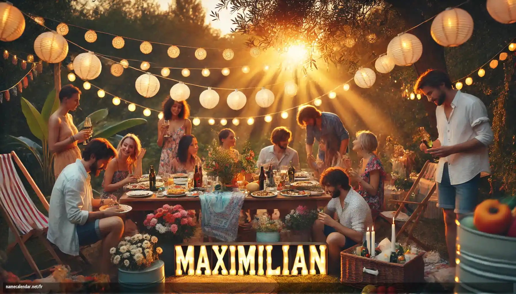 Célébration du jour du nom et du nom - Maximilián