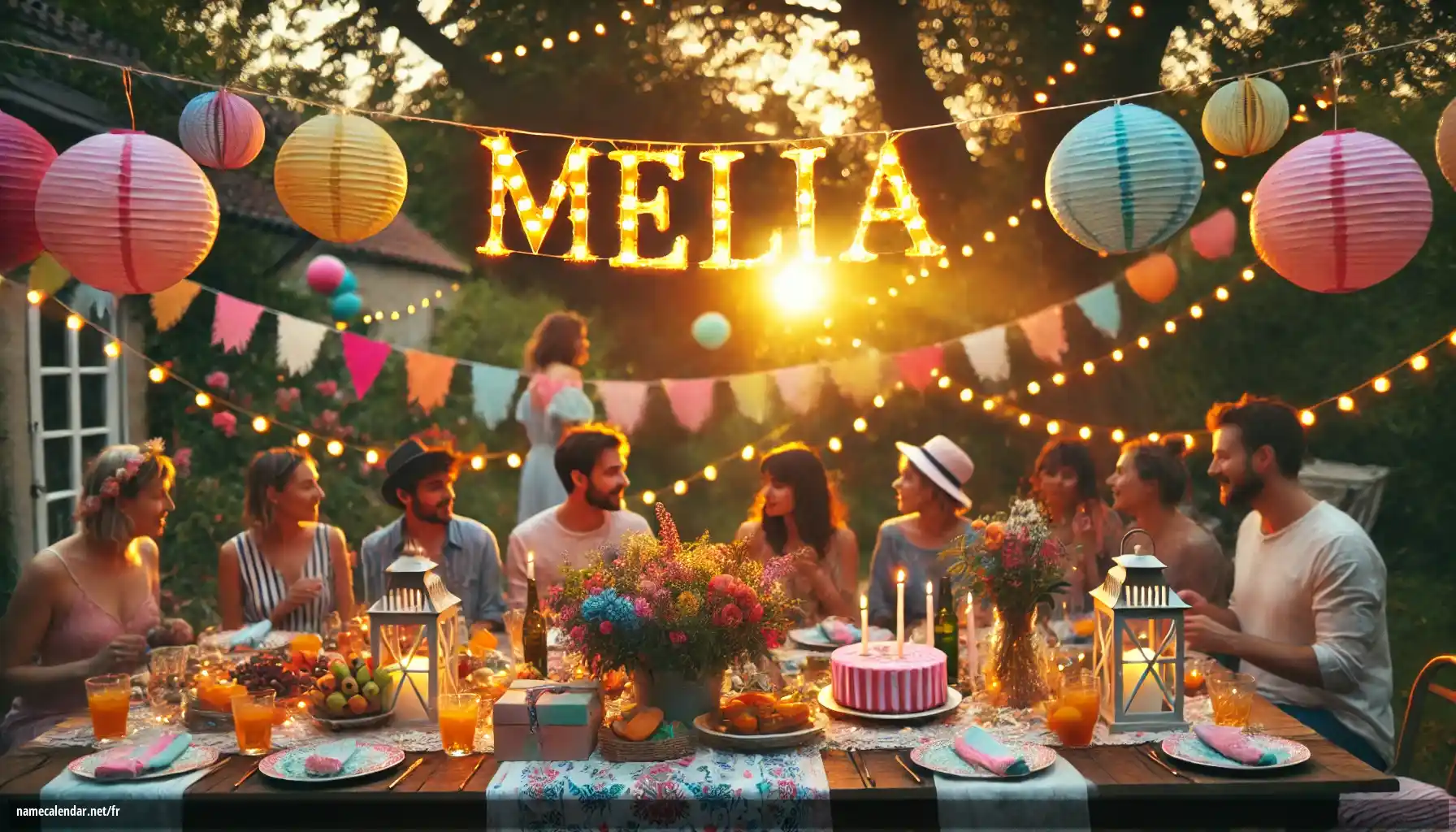 Célébration du jour du nom et du nom - Melia