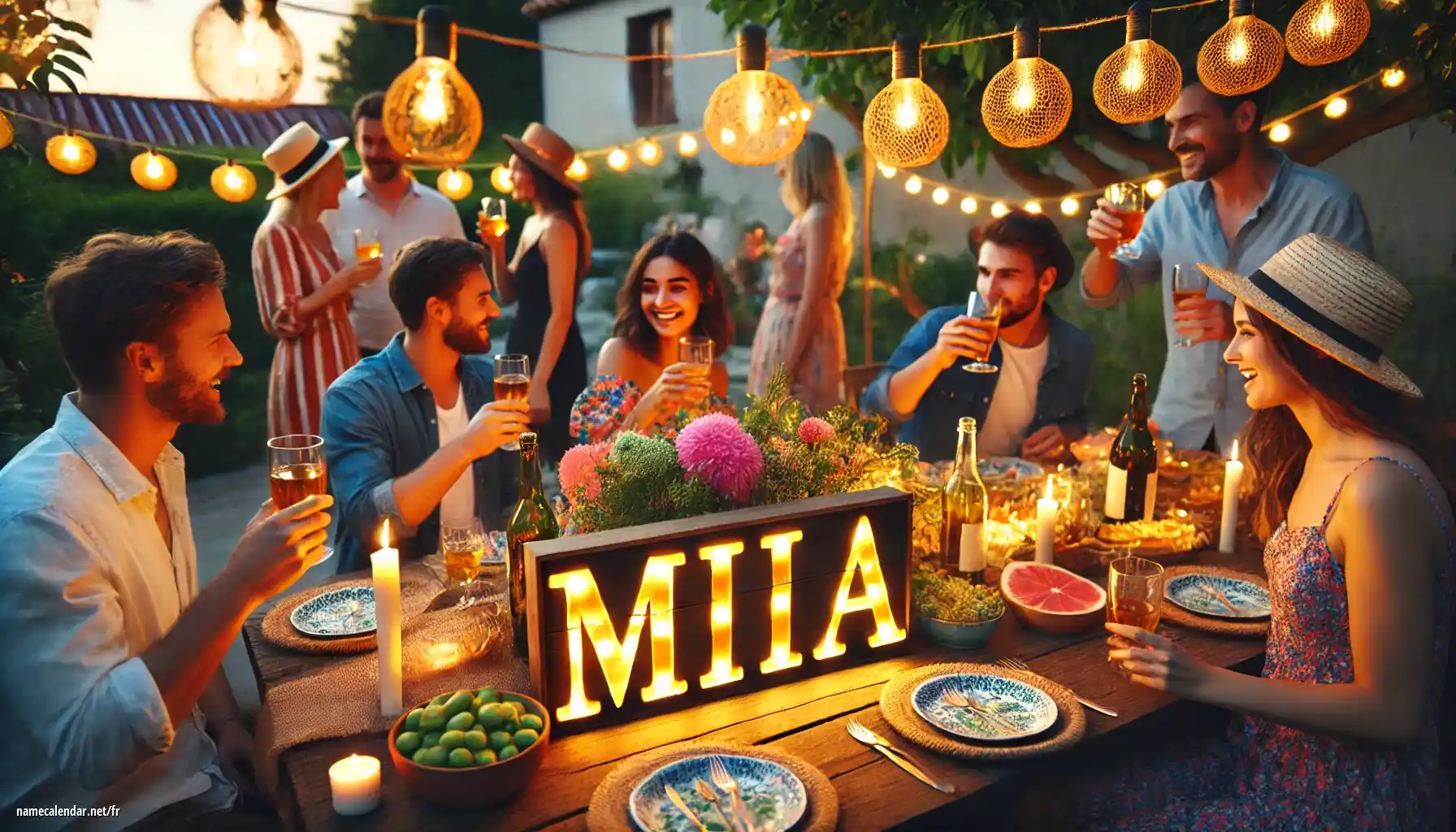 Célébration du jour du nom et du nom - Miia