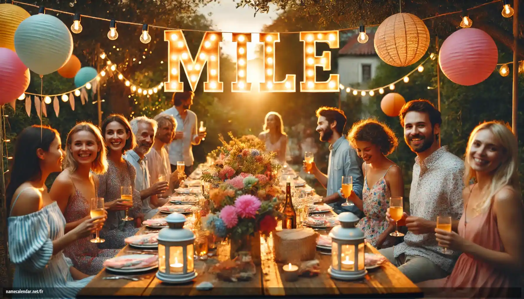 Célébration du jour du nom et du nom - Mile