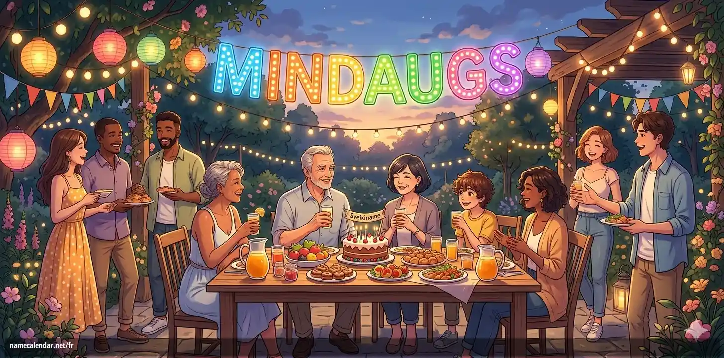 Célébration du jour du nom et du nom - Mindaugs