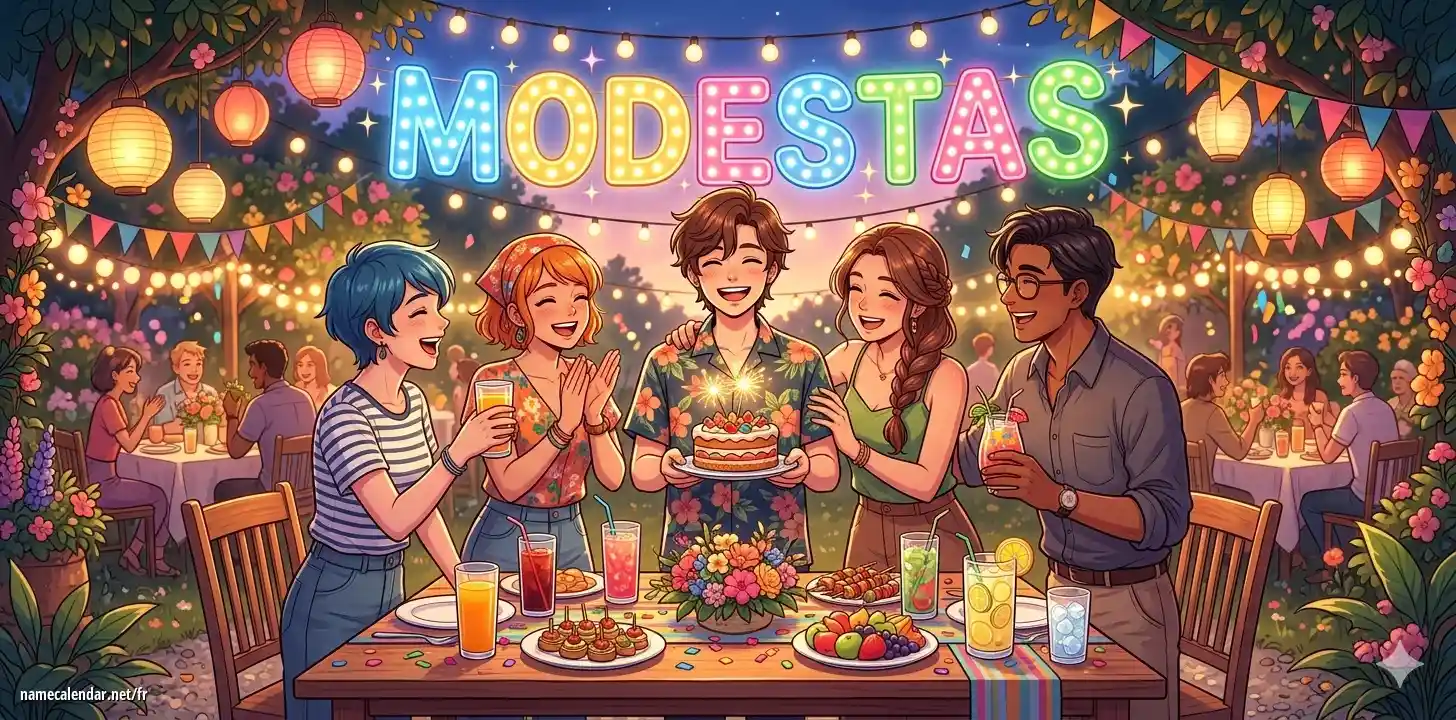Célébration du jour du nom et du nom - Modestas