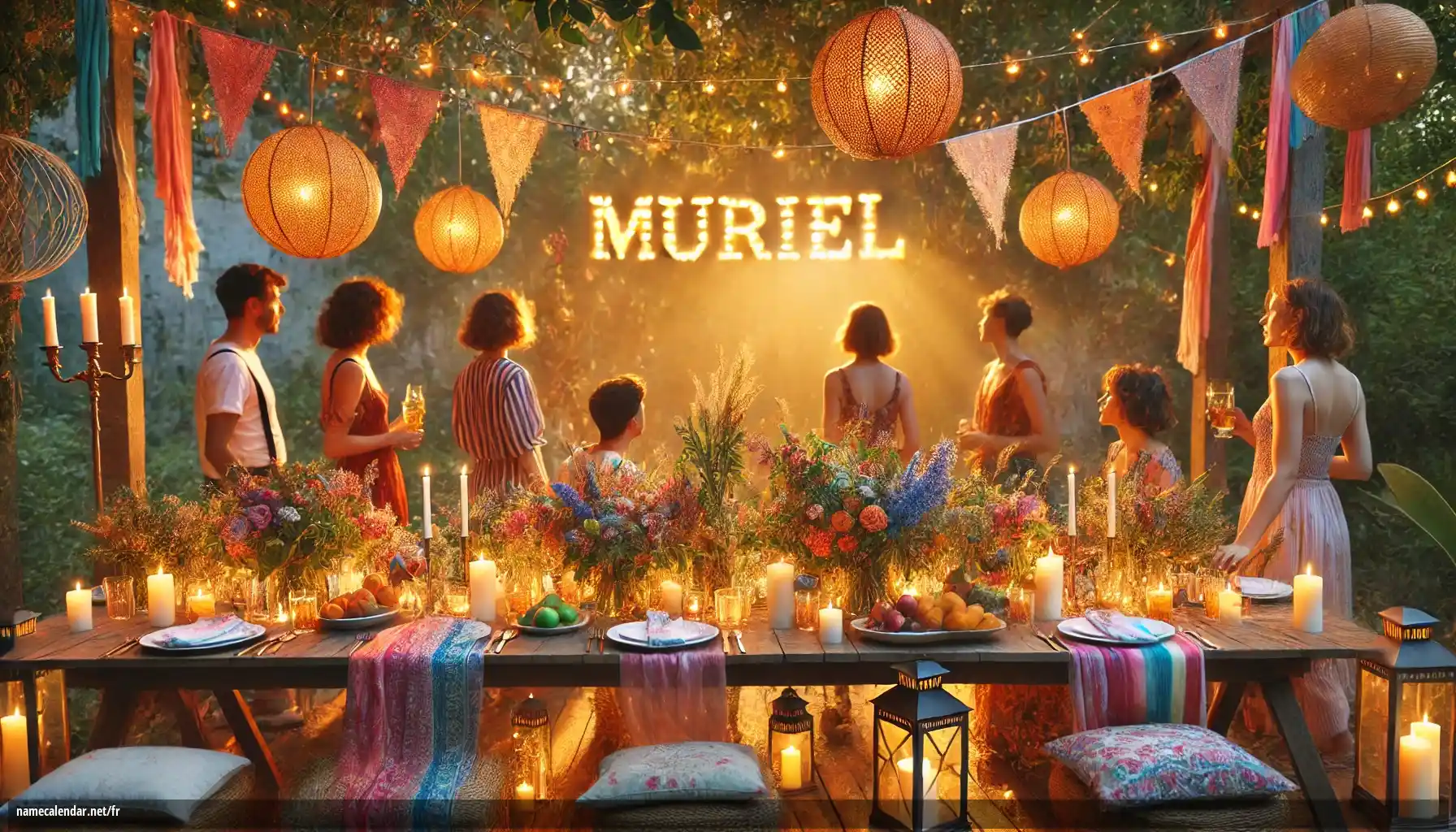 Célébration du jour du nom et du nom - Muriel