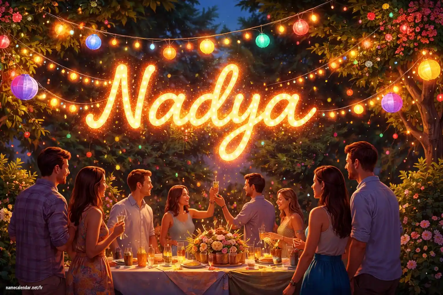 Célébration du jour du nom et du nom - Nadya