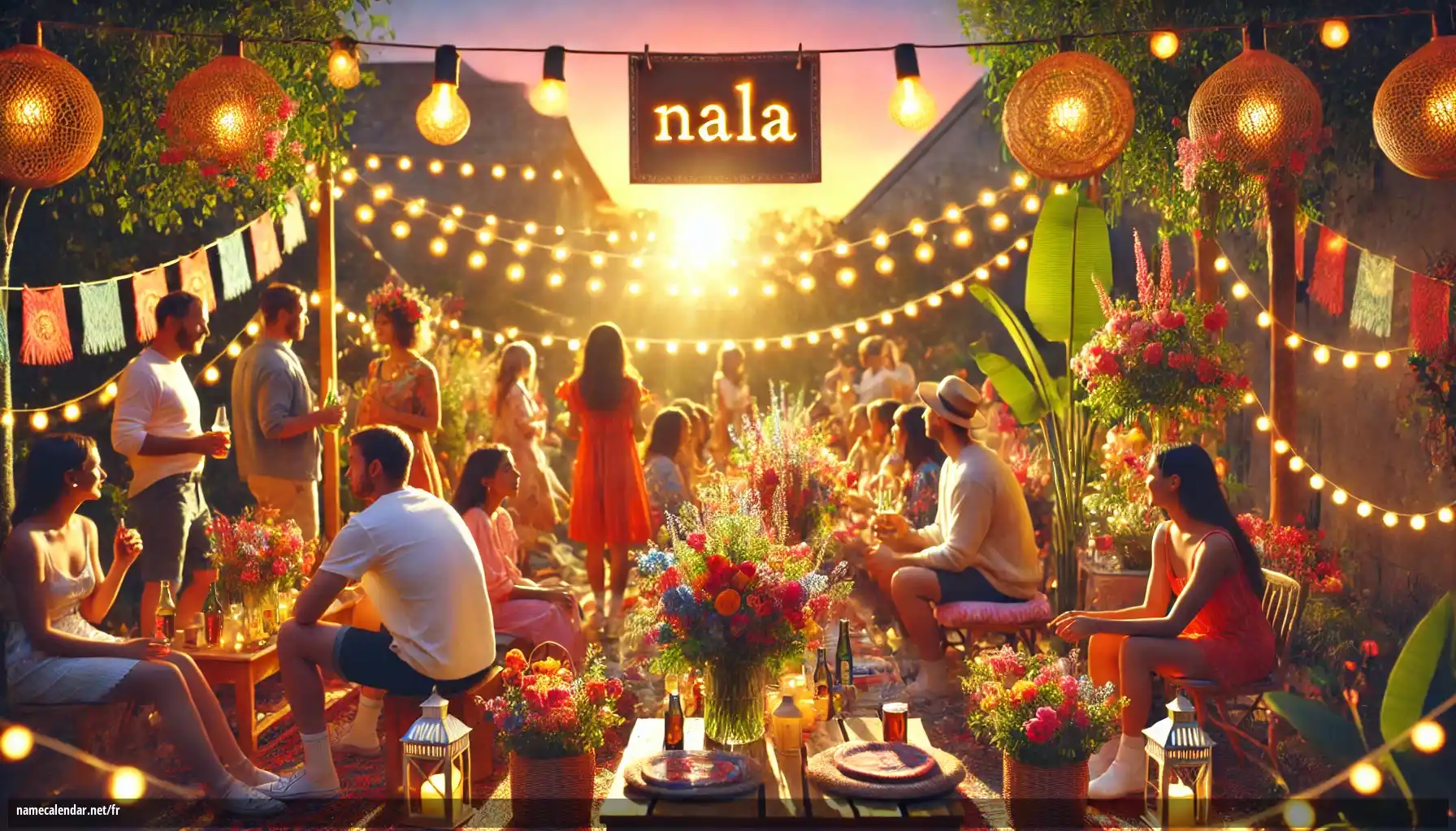 Célébration du jour du nom et du nom - Nala