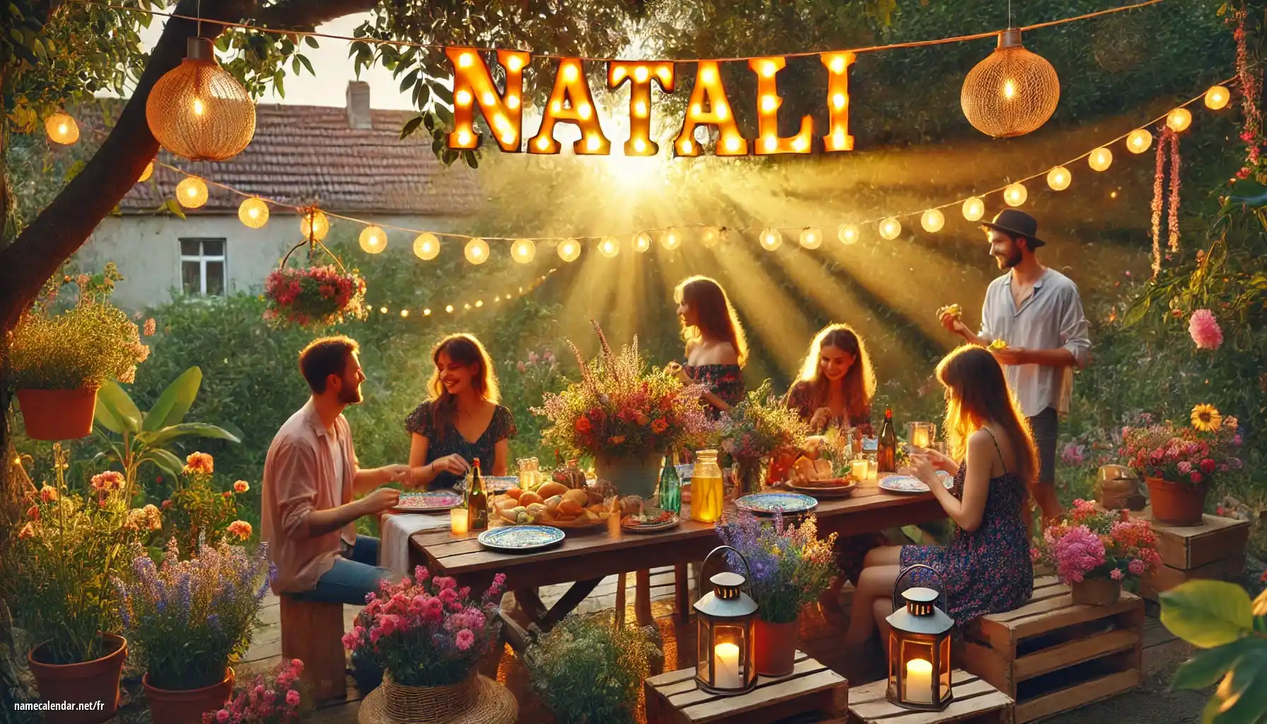 Célébration du jour du nom et du nom - Natali