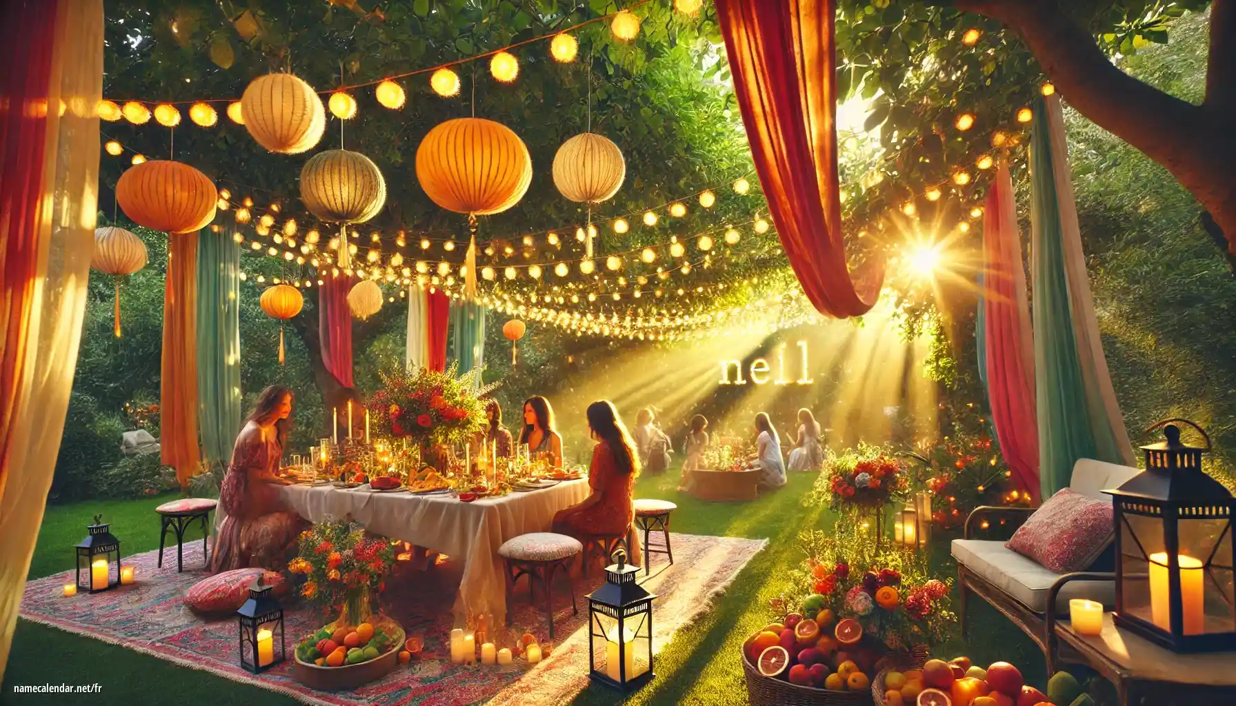 Célébration du jour du nom et du nom - Nell