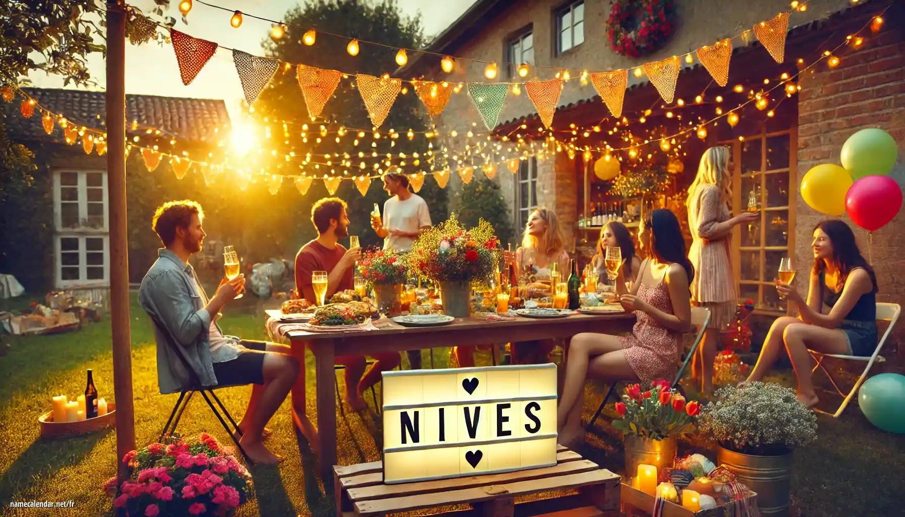 Célébration du jour du nom et du nom - Nives