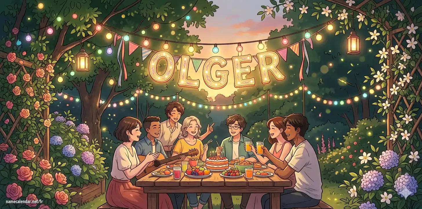Célébration du jour du nom et du nom - Olger