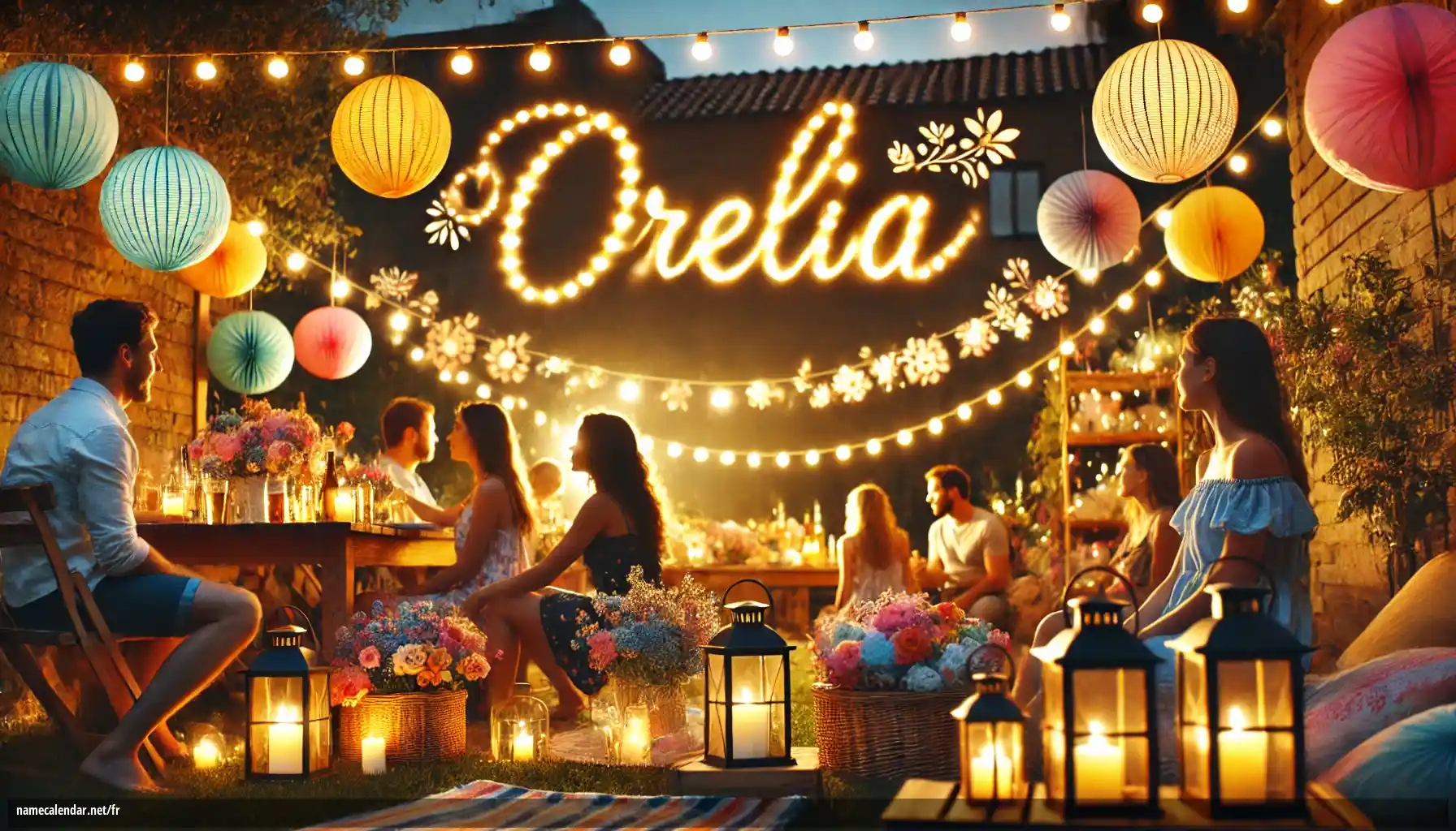 Célébration du jour du nom et du nom - Orelia