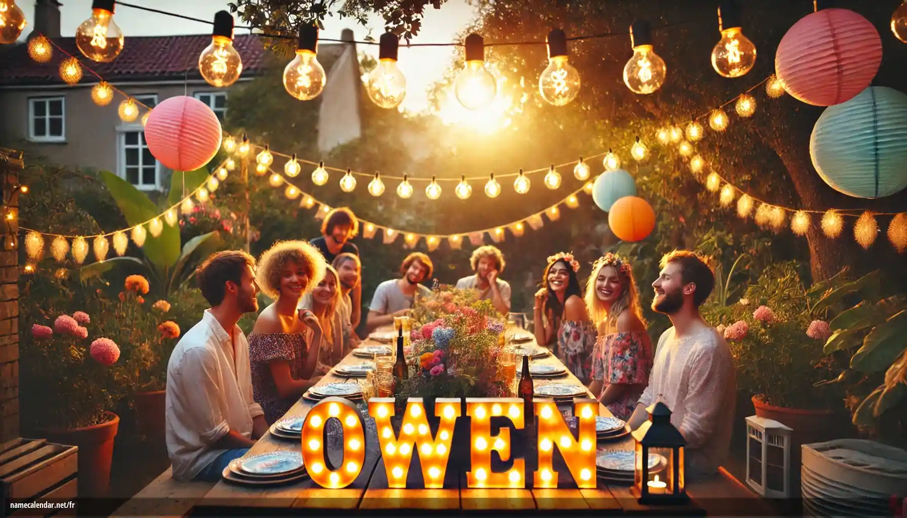 Célébration du jour du nom et du nom - Owen