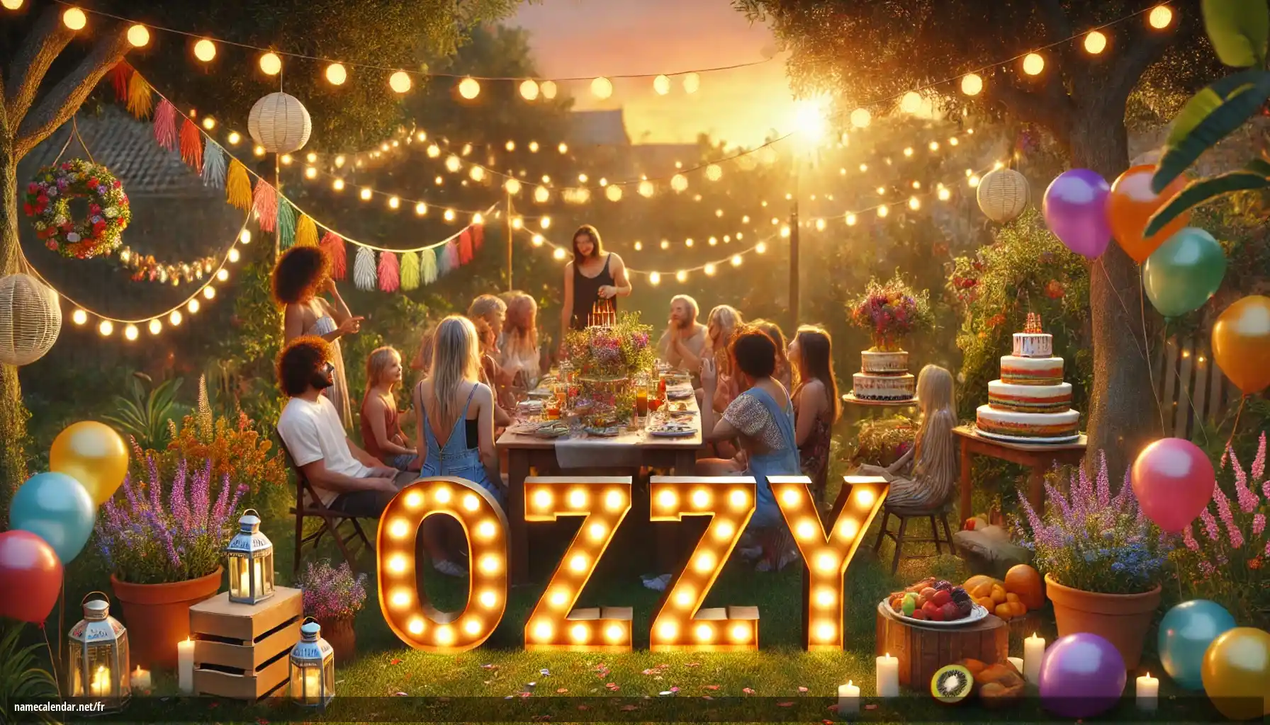 Célébration du jour du nom et du nom - Ozzy