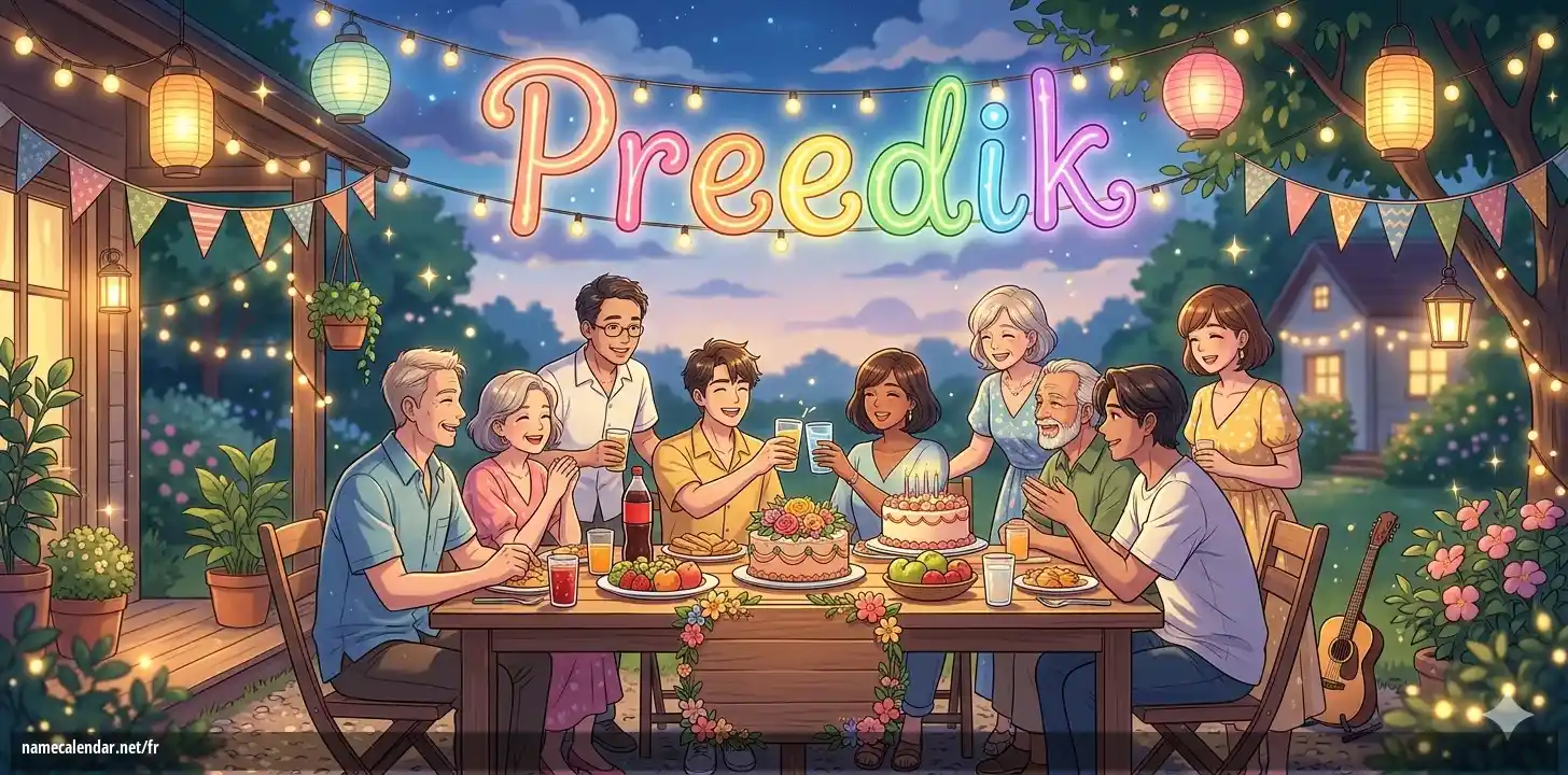 Célébration du jour du nom et du nom - Preedik