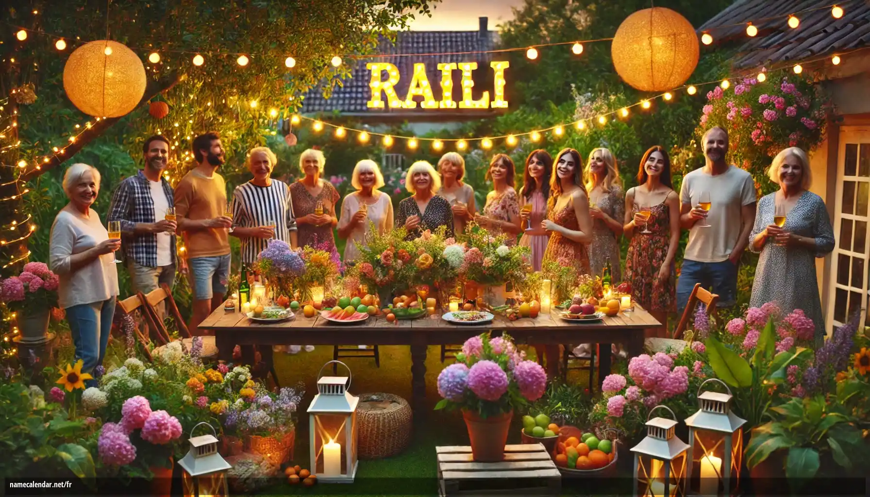 Célébration du jour du nom et du nom - Raili