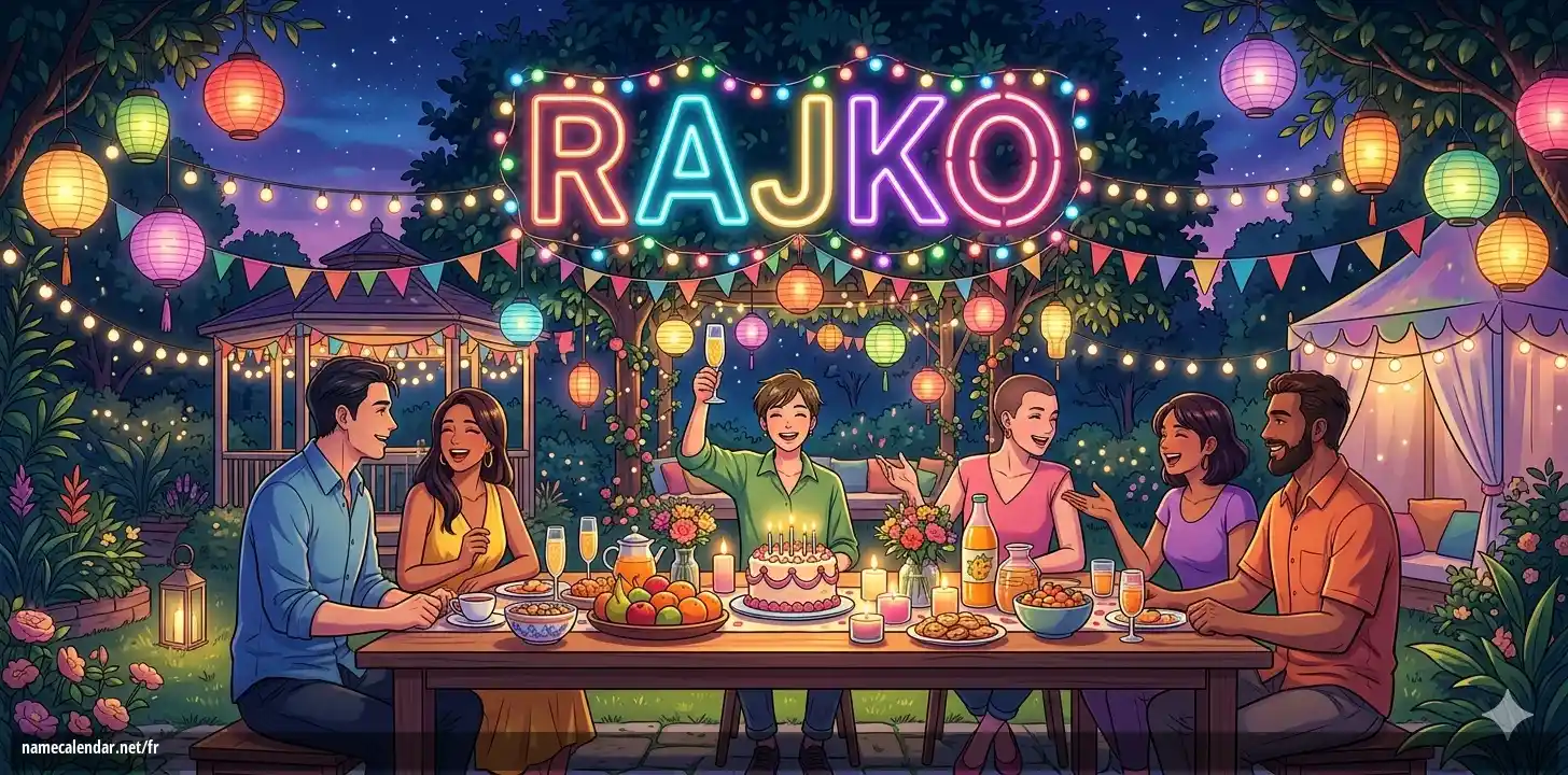 Célébration du jour du nom et du nom - Rajko