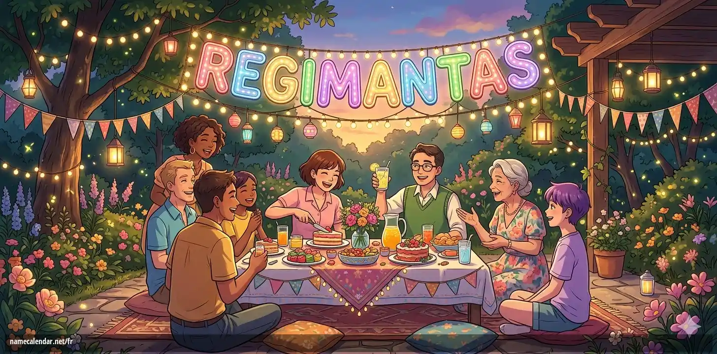 Célébration du jour du nom et du nom - Regimantas