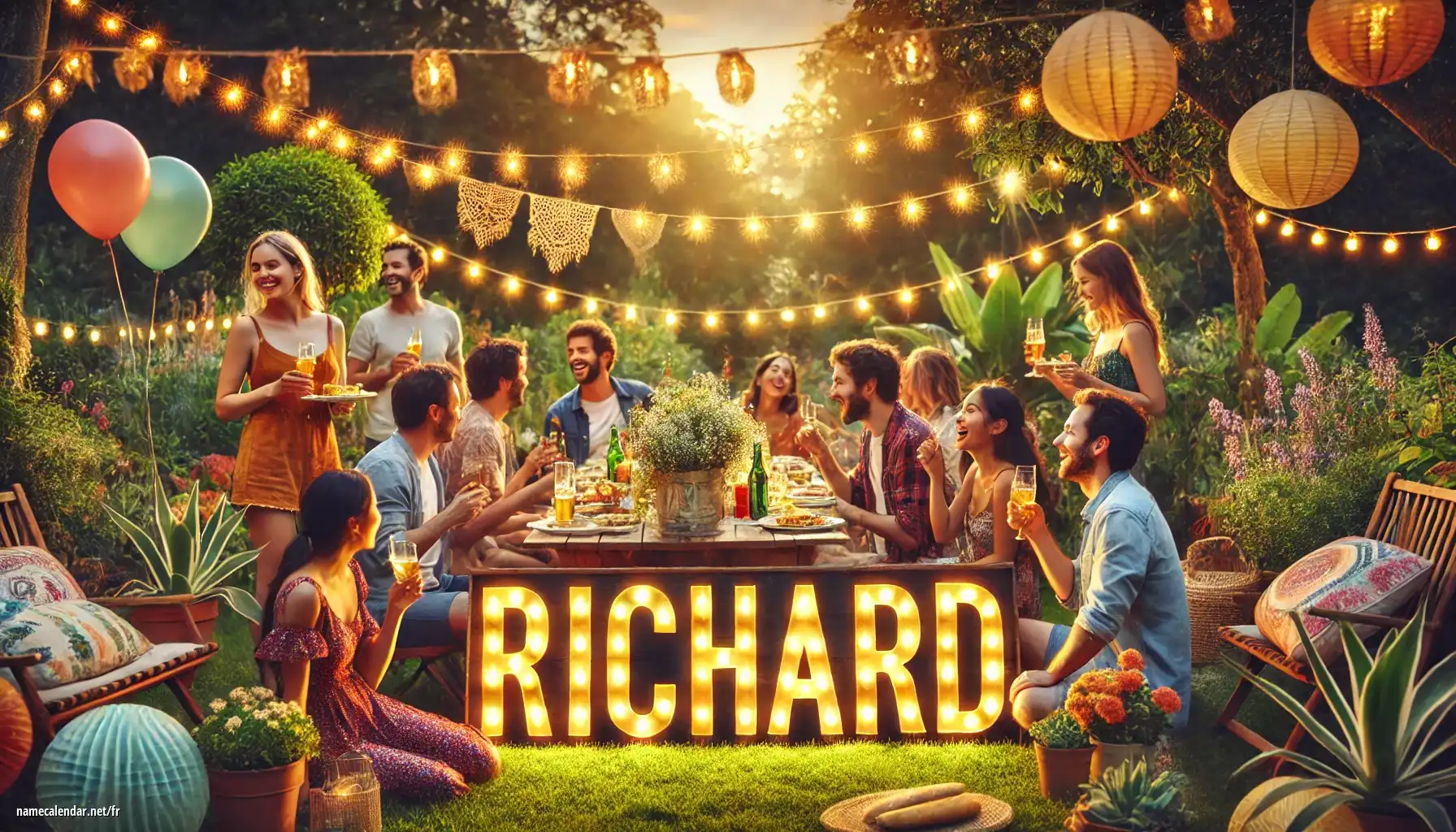 Célébration du jour du nom et du nom - Richárd