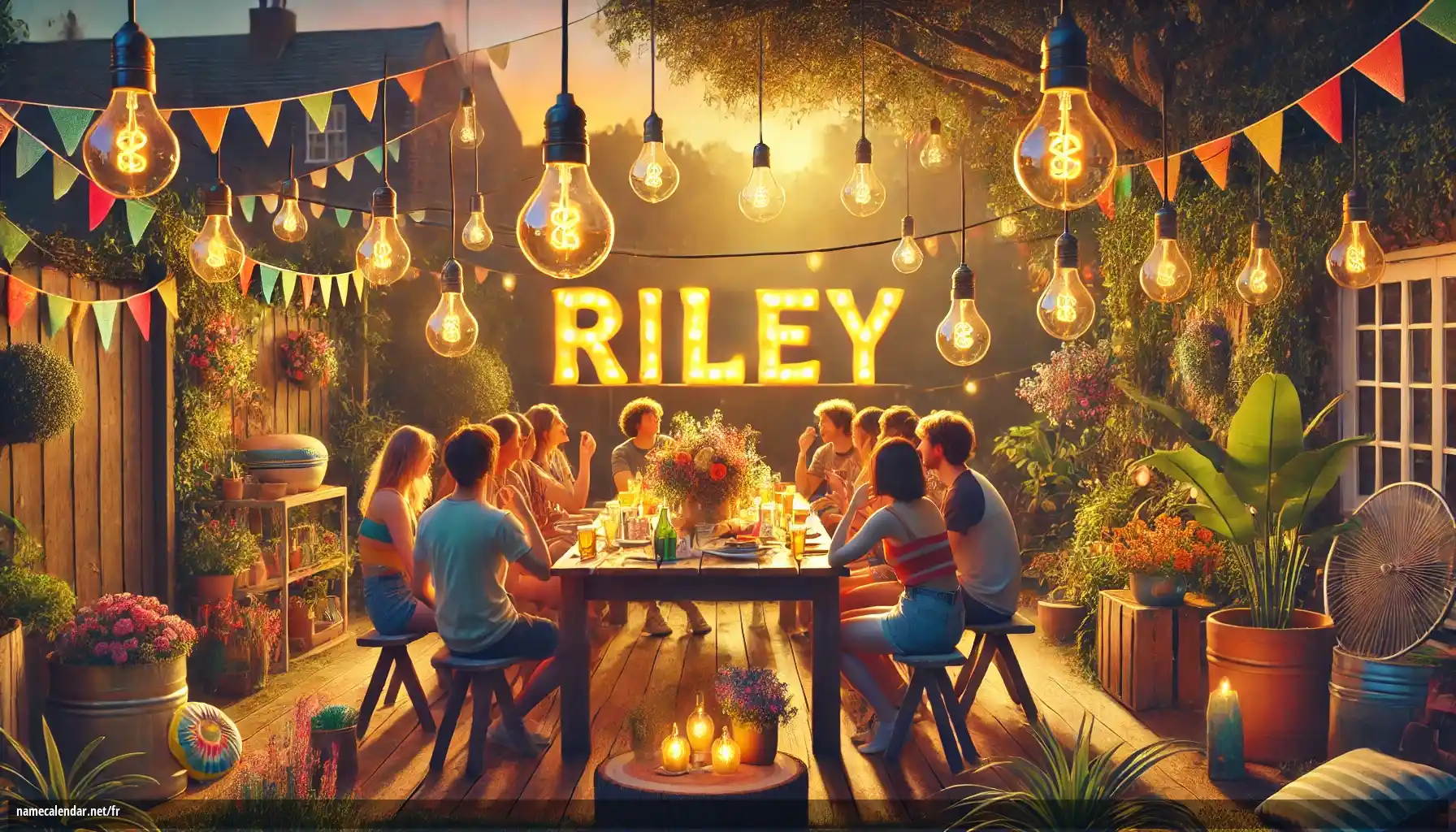 Célébration du jour du nom et du nom - Riley