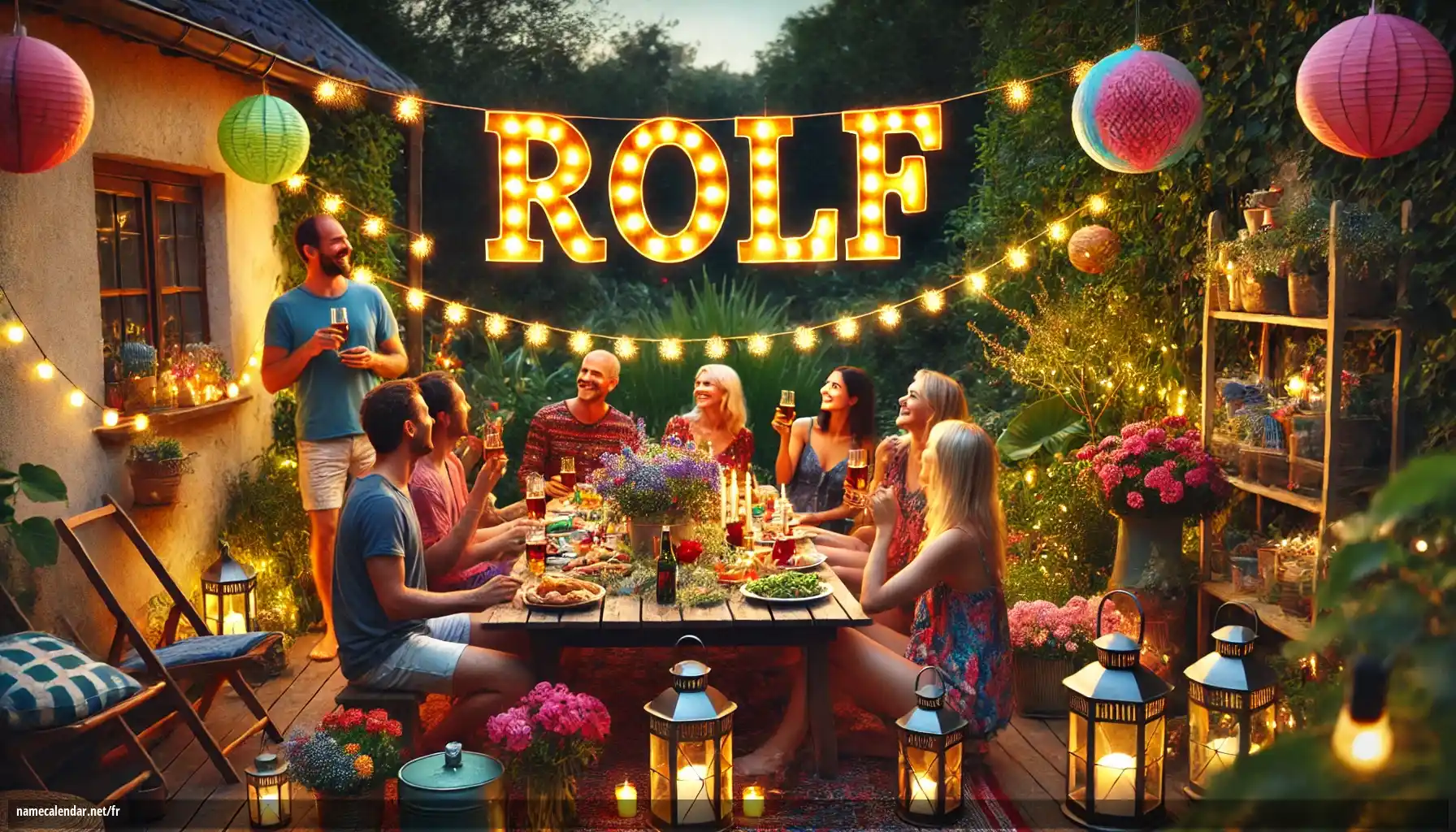 Célébration du jour du nom et du nom - Rolf