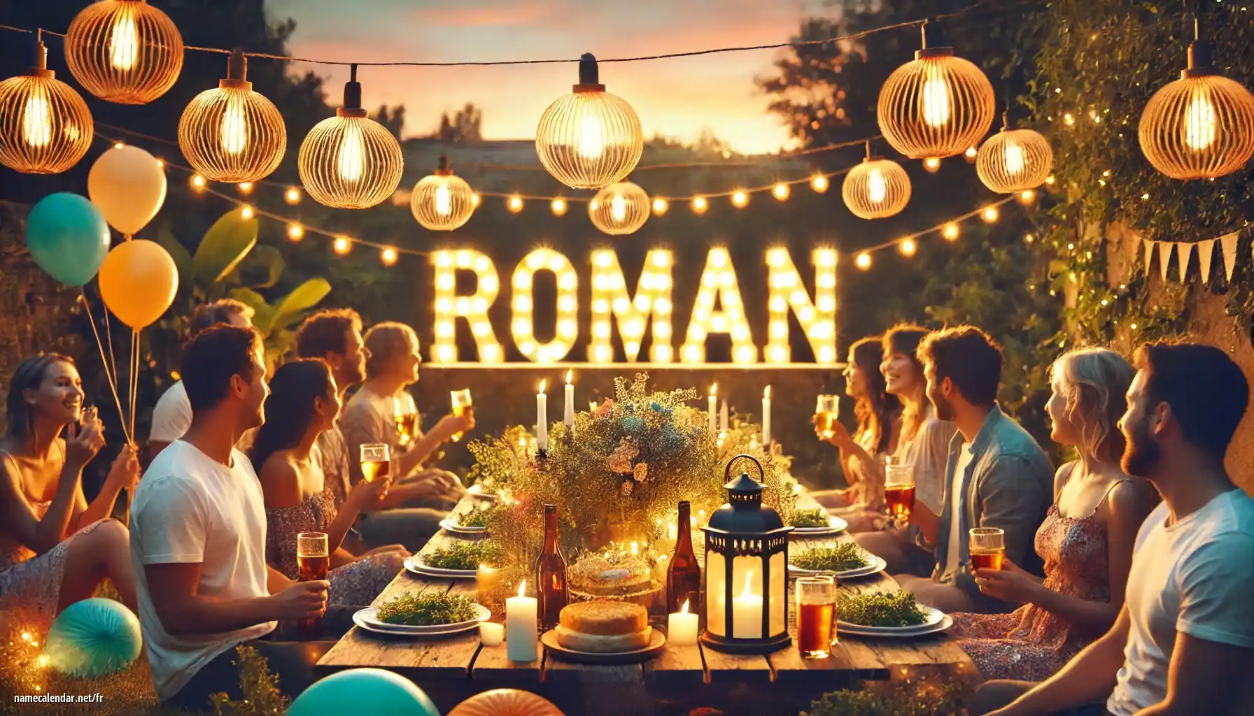 Célébration du jour du nom et du nom - Román