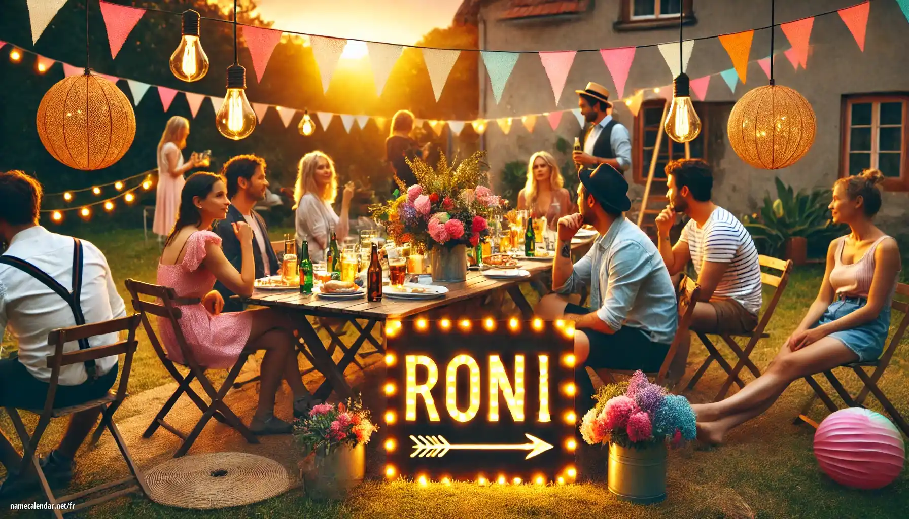 Célébration du jour du nom et du nom - Roni