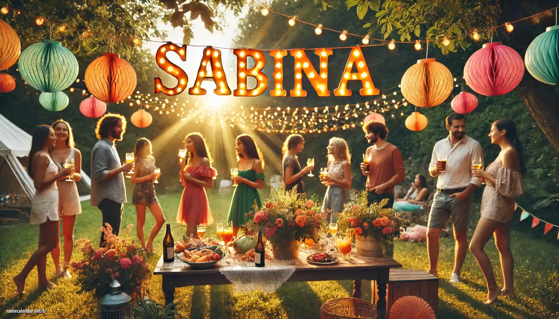 Célébration du jour du nom et du nom - Sabína